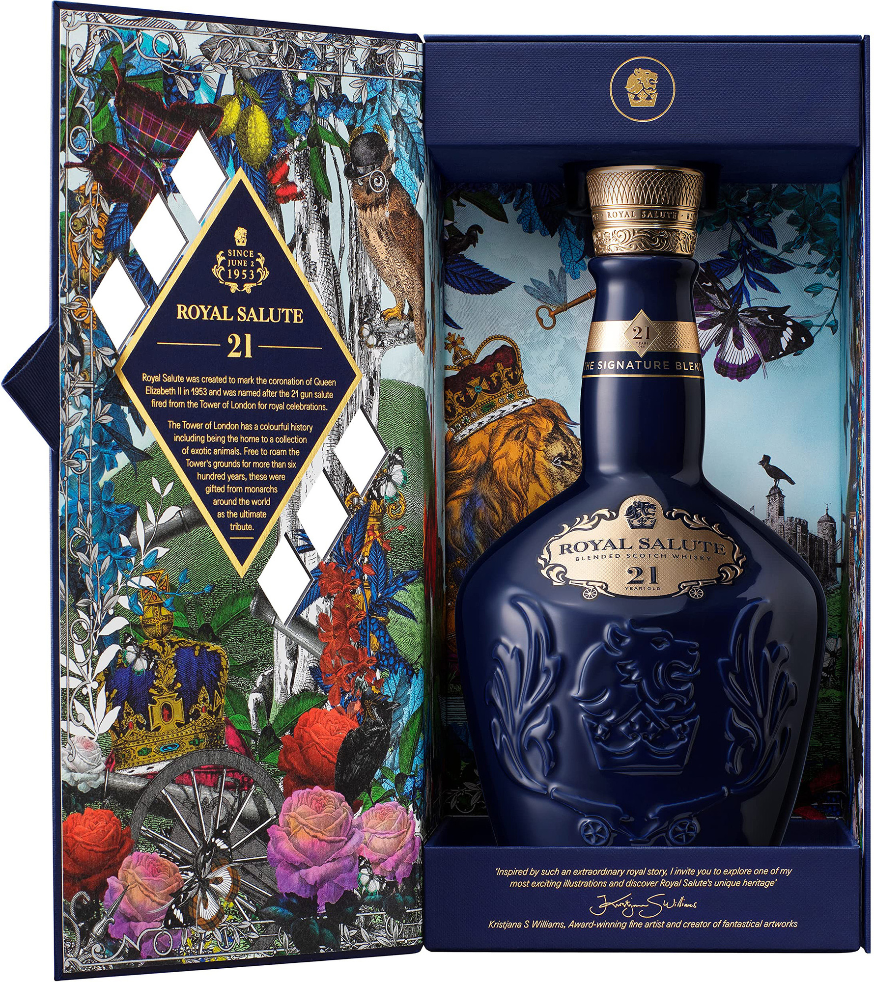 Royal Salute 21 Year Old The Sapphire Flagon - Scotch blended