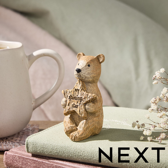 NEXT Bertie The Bear Shining Star Ornament | Moonpig