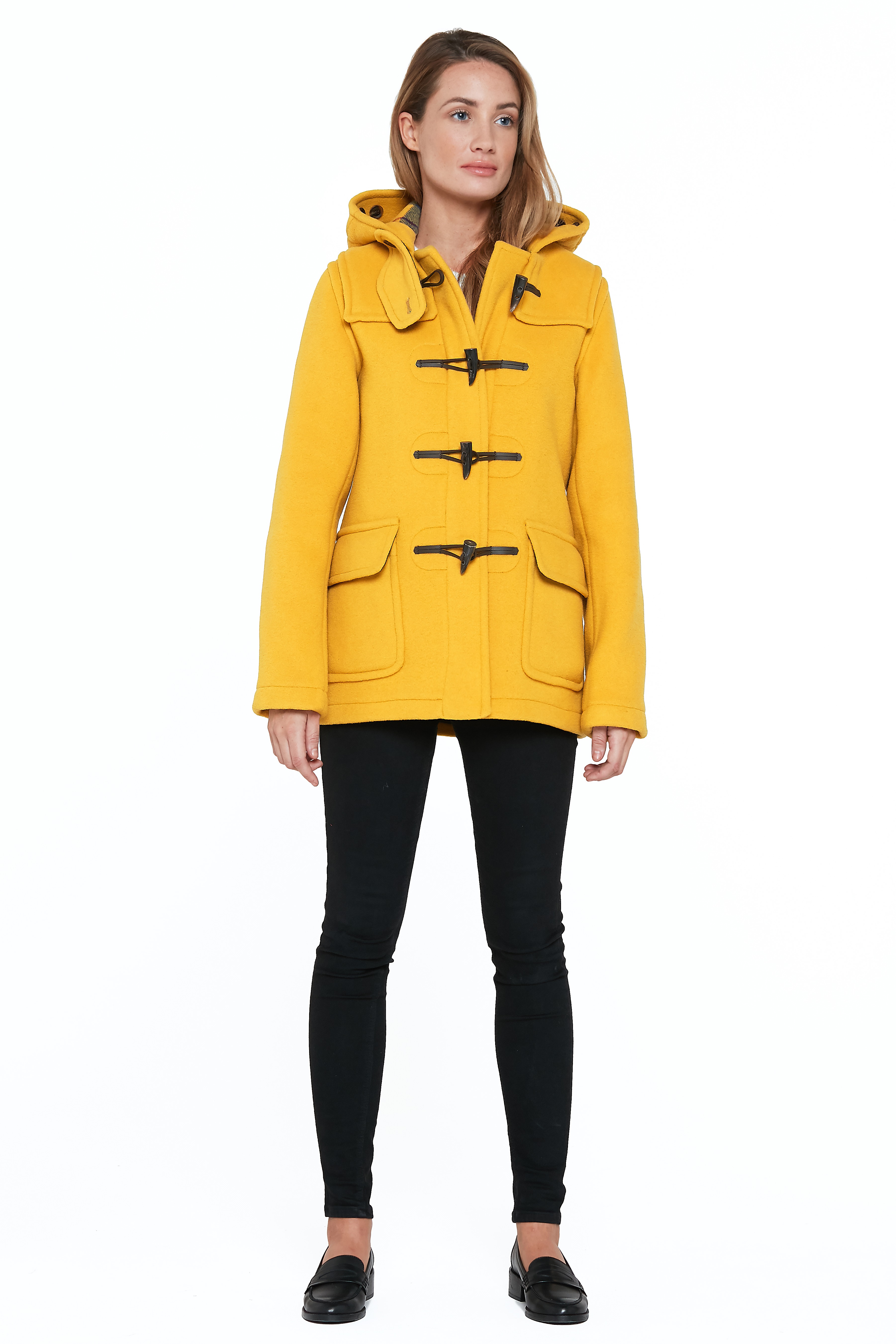 Martina Duffle Coat - Yellow | London Tradition