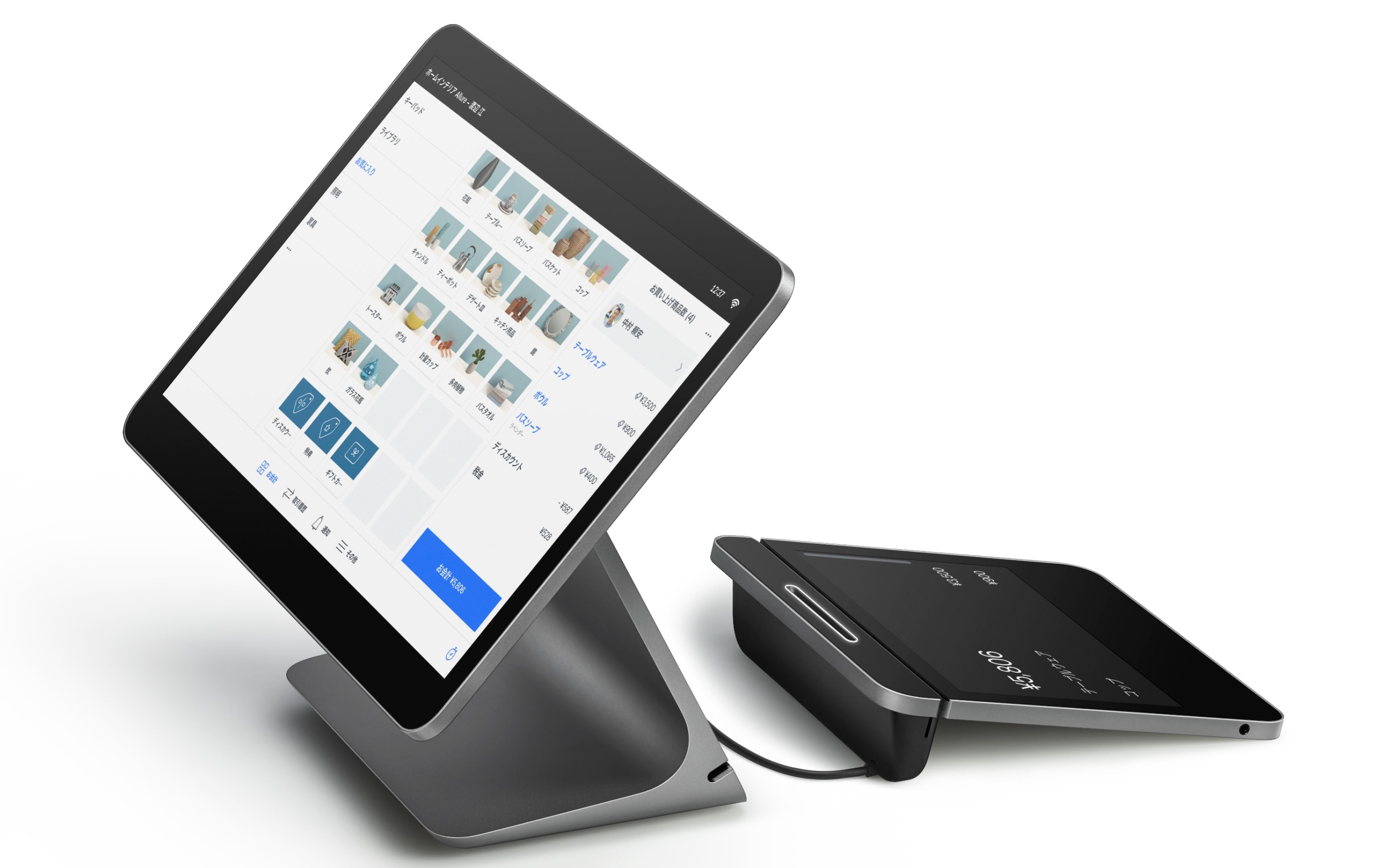 2画面でお会計がよりスピーディーに！オールインワンのレジ「Square