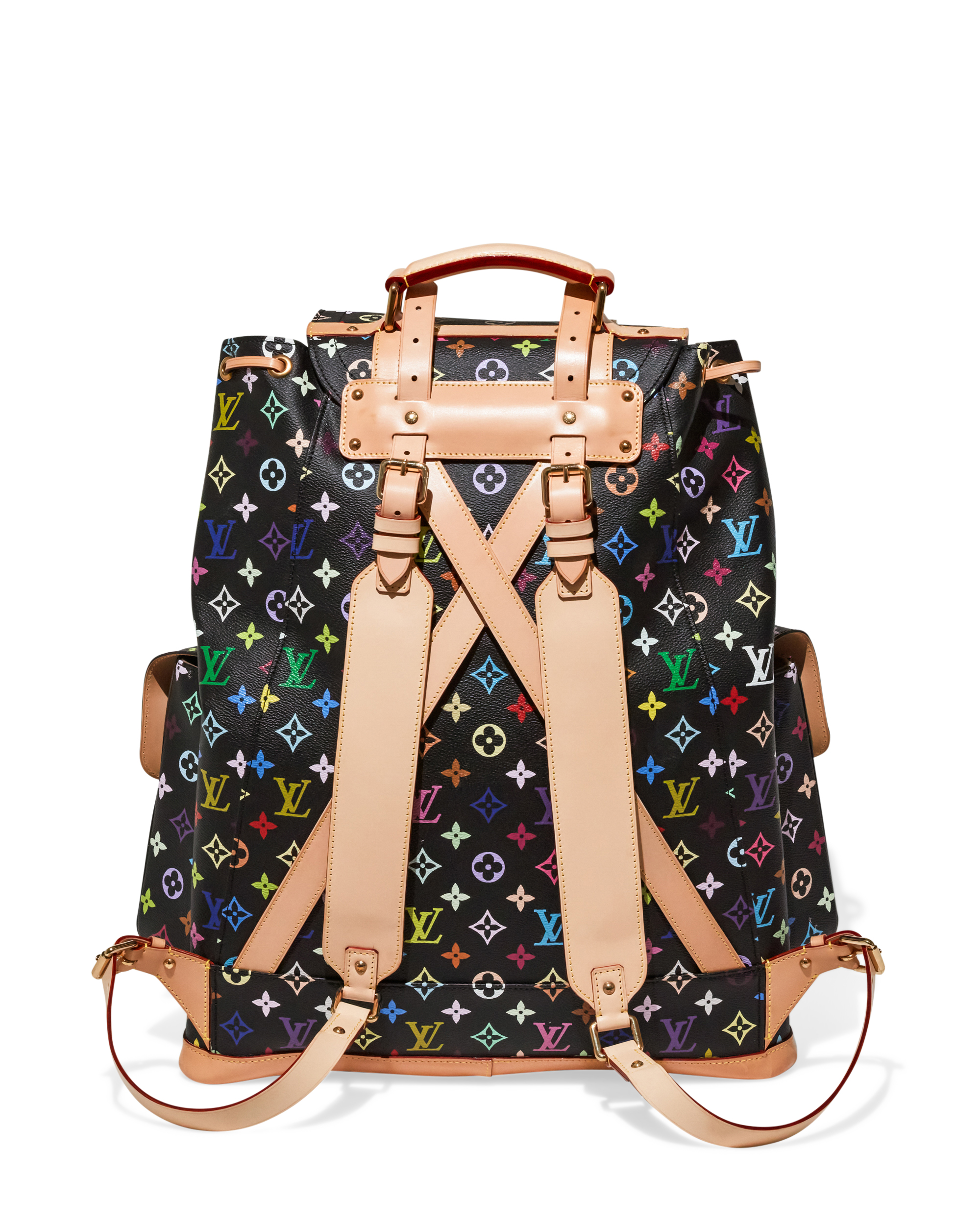 Special Order Black Multicolore Monogram Christopher MM Backpack
