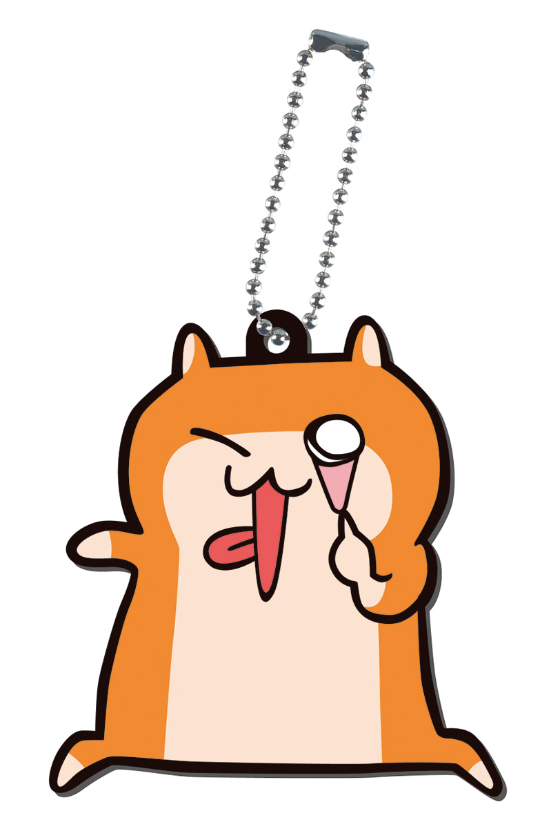 かわいいクソハムちゃんが持ち歩けるラバーマスコットに