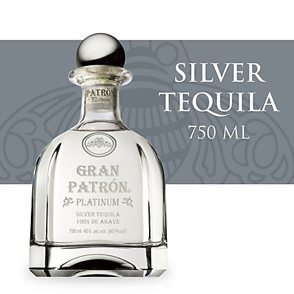 Gran Patron Tequila Platinum 80 Proof - 750 Ml (limited quantities