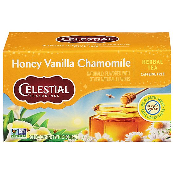 Celestial Seasonings Herbal Tea Bags Caffeine Free Honey Vanilla