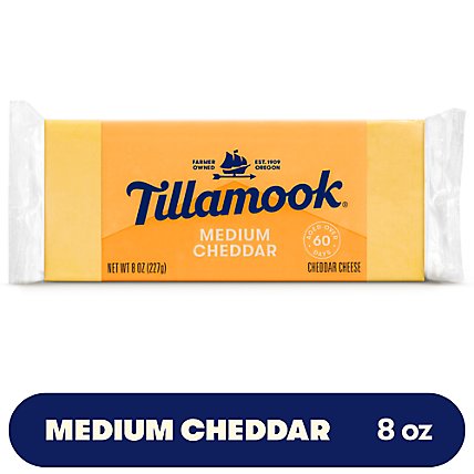 Tillamook Medium Cheddar Cheese - 8 Oz - safeway
