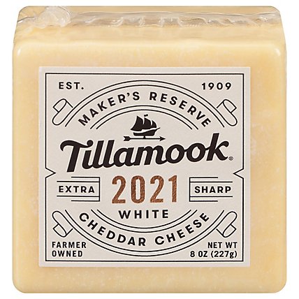 Tillamook Makers Reserve 2021 Extra Sharp White Cheddar Chunk - 8