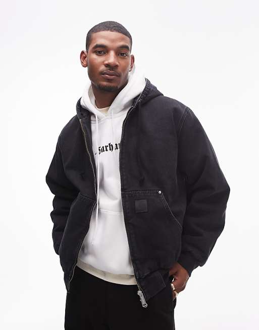 Carhartt WIP - OG Active - Giacca nera con rivetti | ASOS