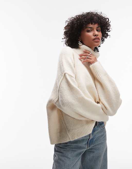 トップス BONNAE Pain mock neck top Ivory Pain mock neck top (Ivory