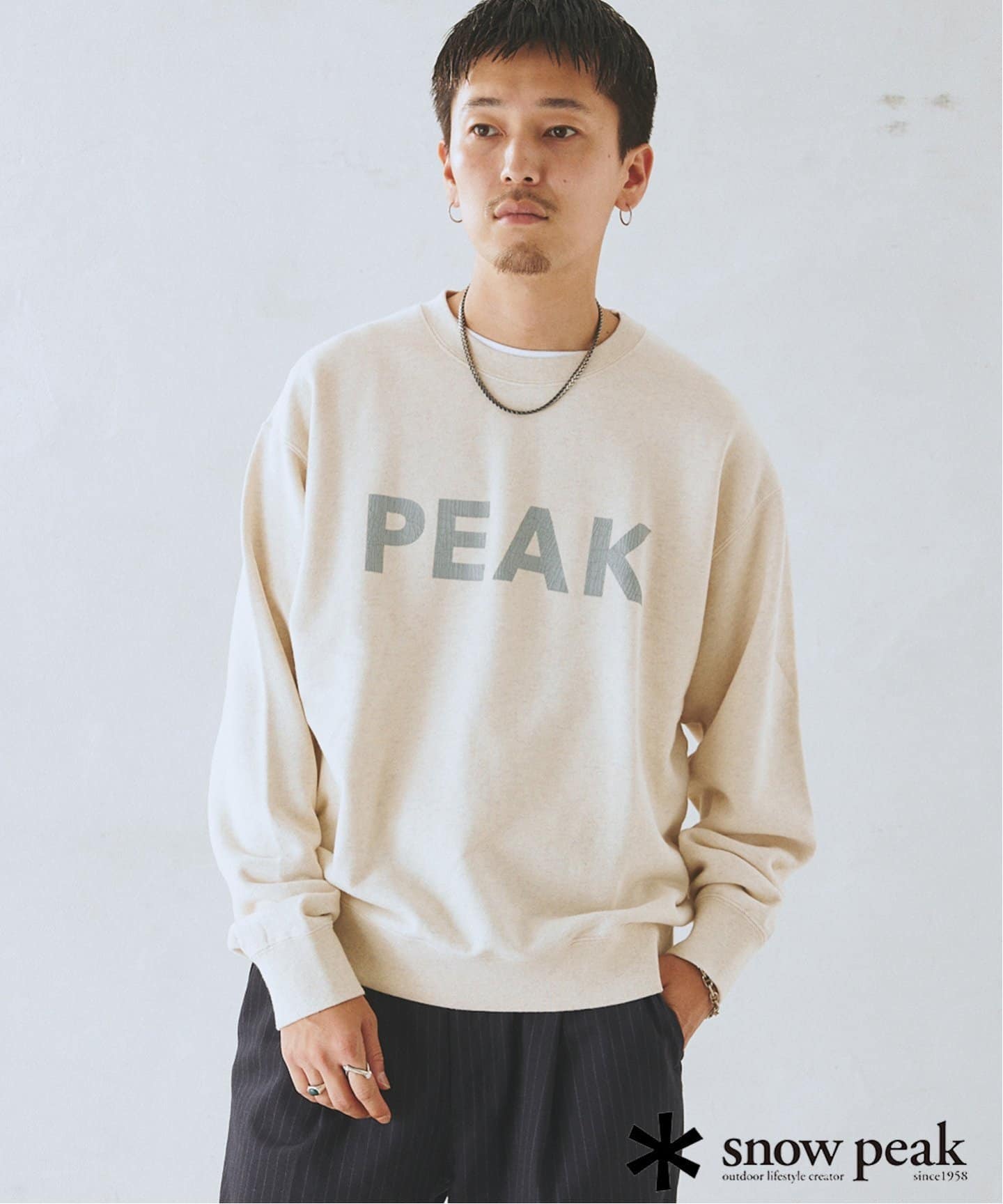 追加》SNOWPEAK / スノーピーク 別注 クルーネック スウェット 