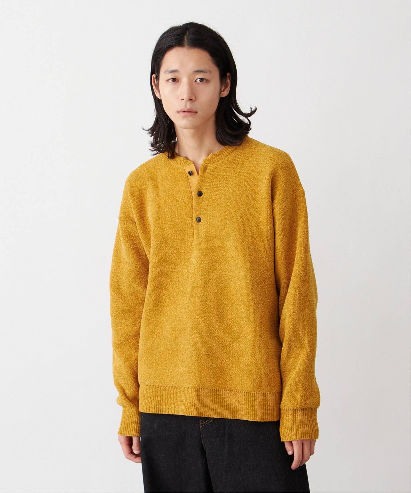 モール ヘンリーネックニット（ニット／セーター）｜B.C STOCK（ベー