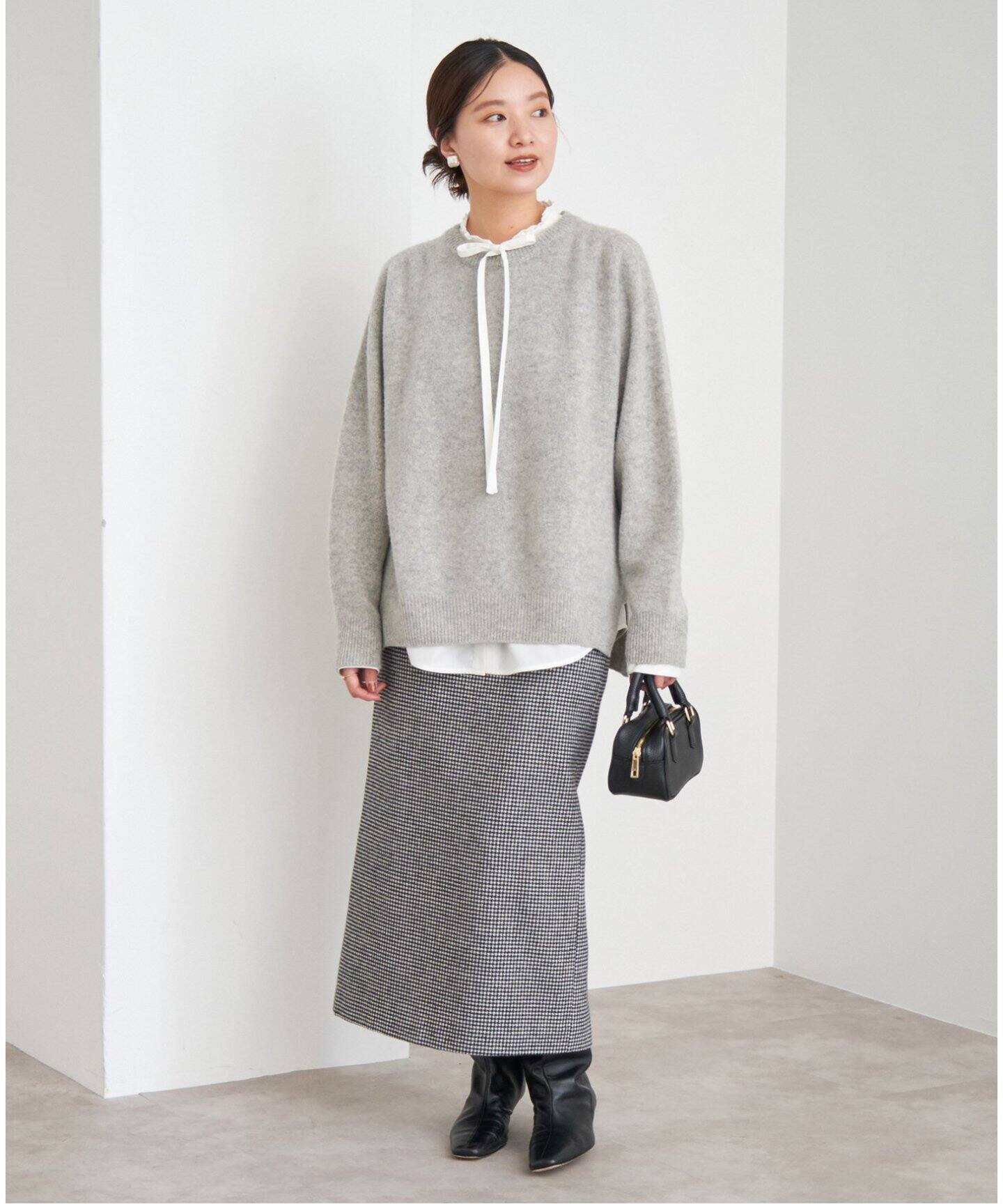 POOGINOOK WOOL クルーネックラグランプルオーバー（ニット／セーター