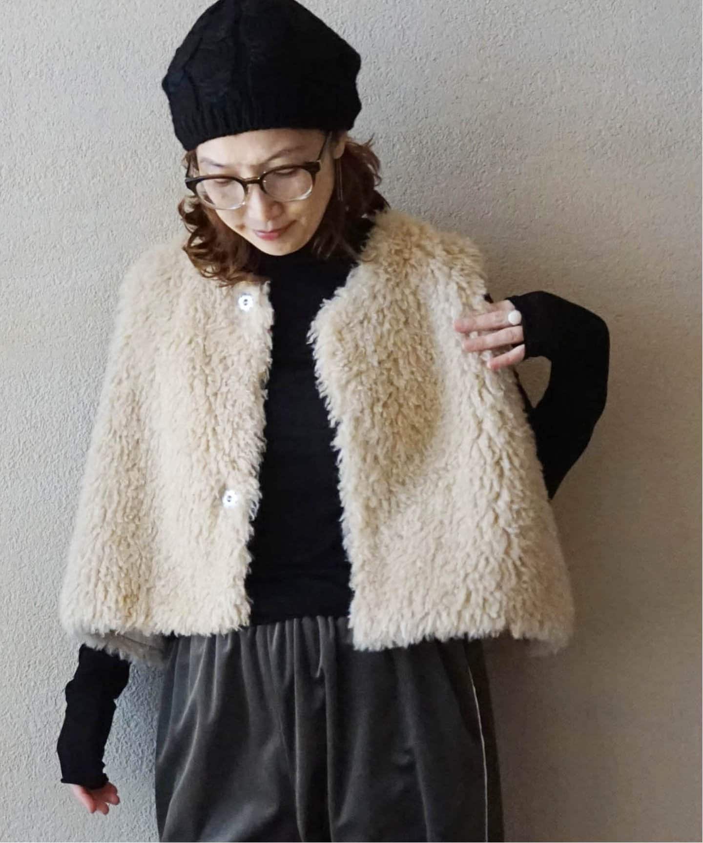 追加》カーリーショートベスト（ベスト）｜journal standard luxe