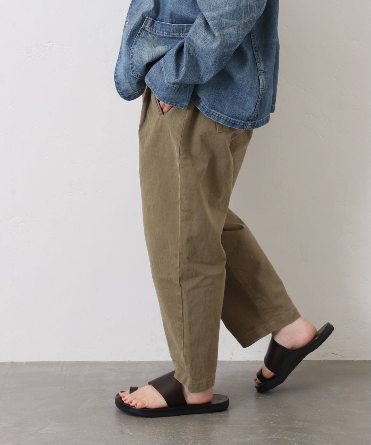 ヴィンテージヘリンボン ミリタリータックパンツ（その他パンツ
