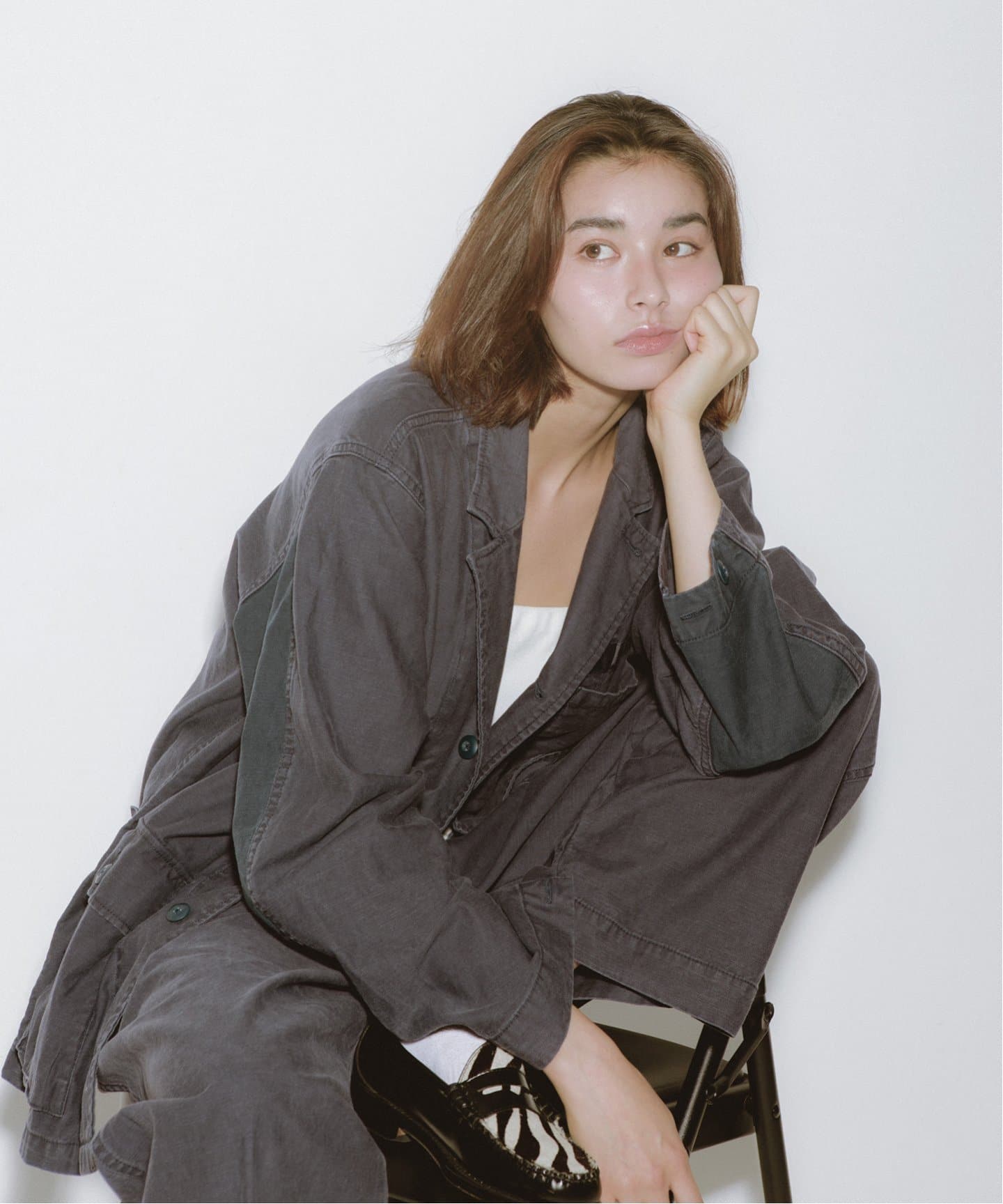 東野デニム × JOURNAL STANDARD / BACK SATIN BAKER（カーゴパンツ
