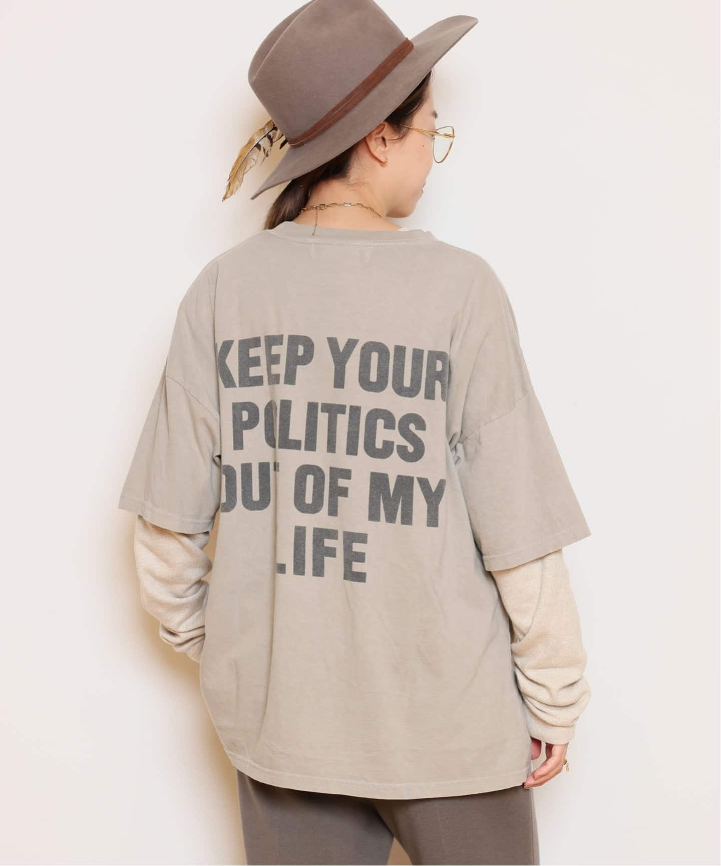 REMI RELIEF/レミレリーフ】BACK PRINT Tシャツ（Tシャツ／カットソー