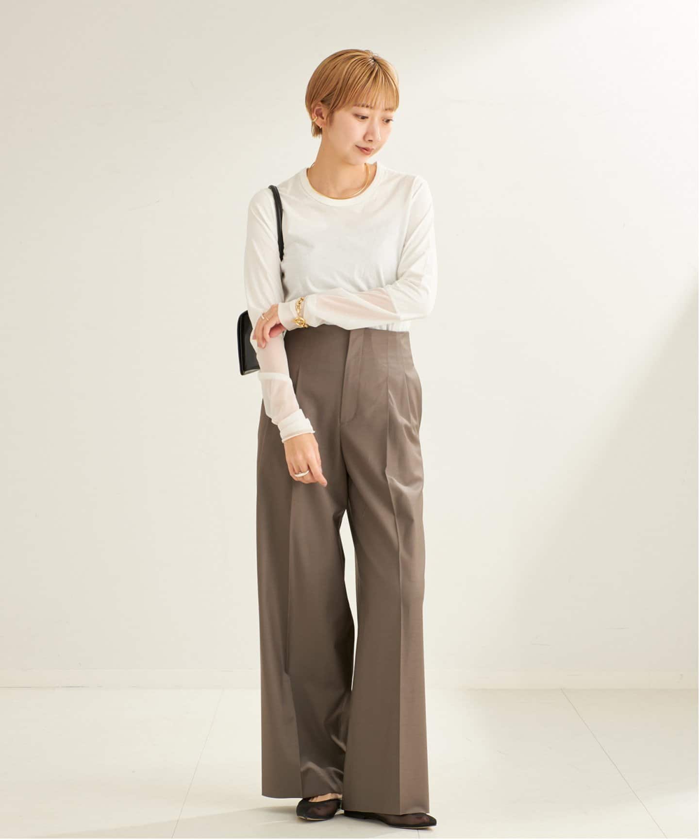 WEB限定追加》R'IAM Sheer Cuff プルオーバー（Tシャツ／カットソー