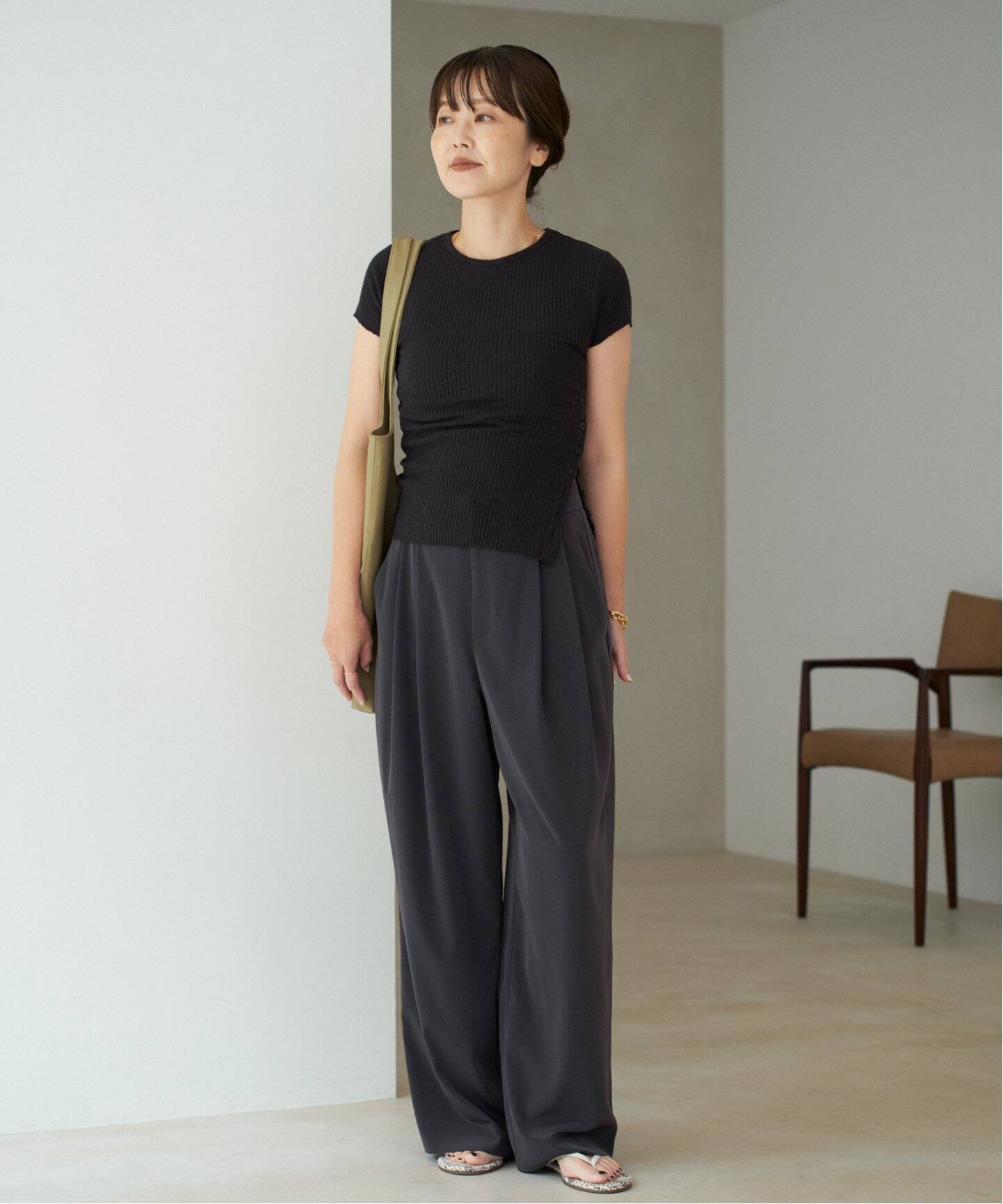 le / ル SIDE BUTTON SLIT トップス（Tシャツ／カットソー）｜Plage
