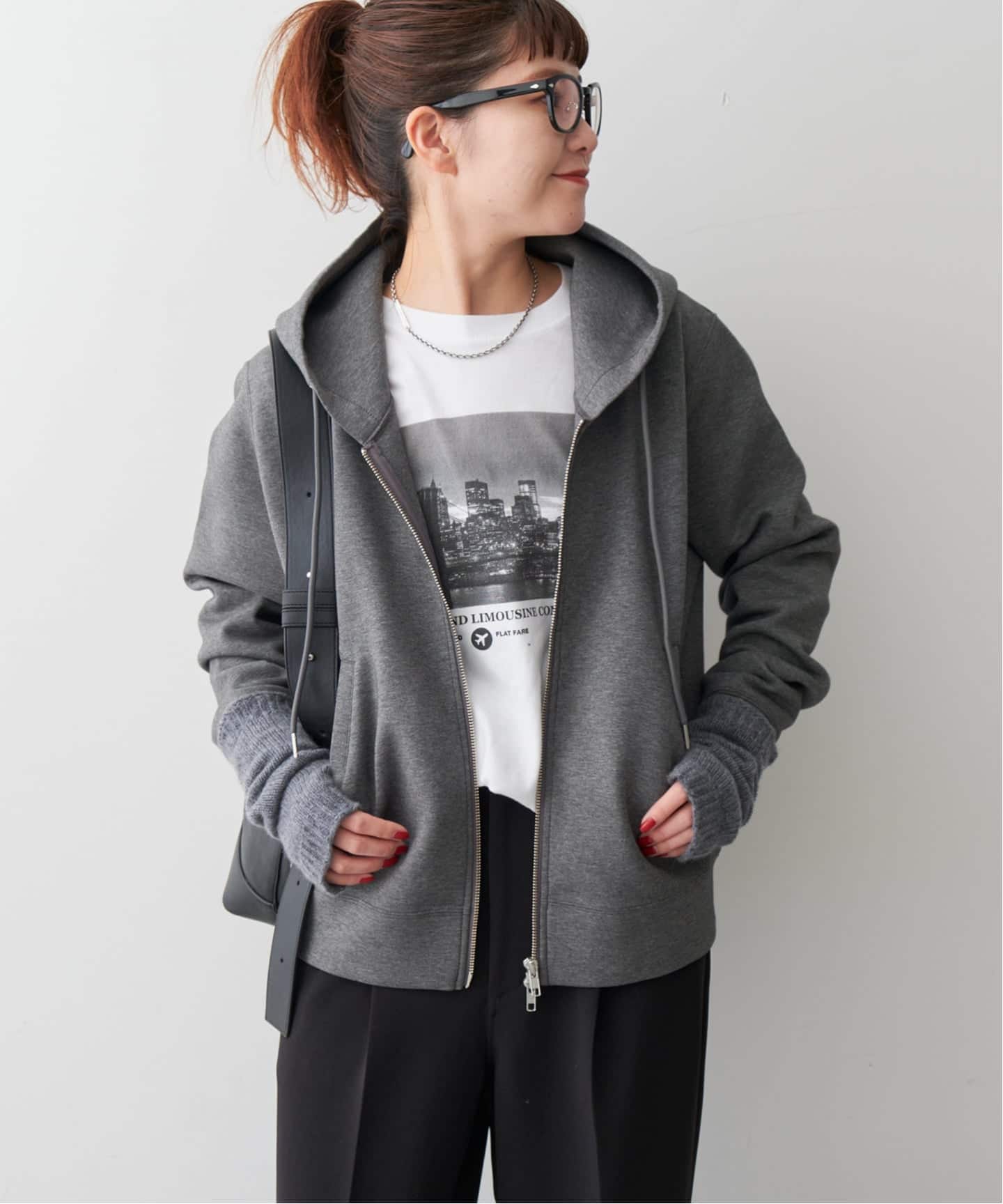 追加5》ストレッチジップフードパーカー（Tシャツ／カットソー