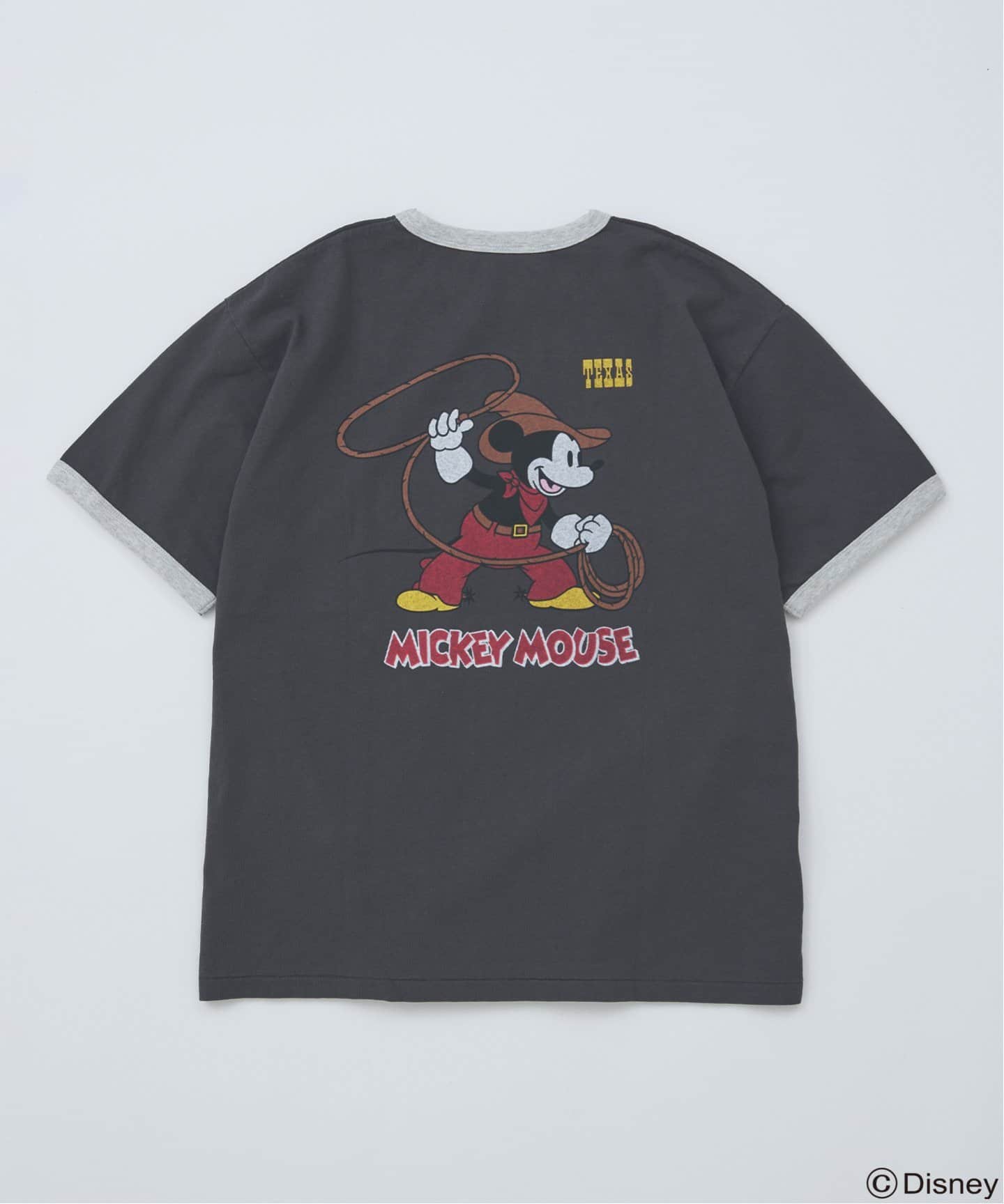 MICKEY MOUSE / ミッキー マウス 別注ウェスタンプリント Tシャツ（T