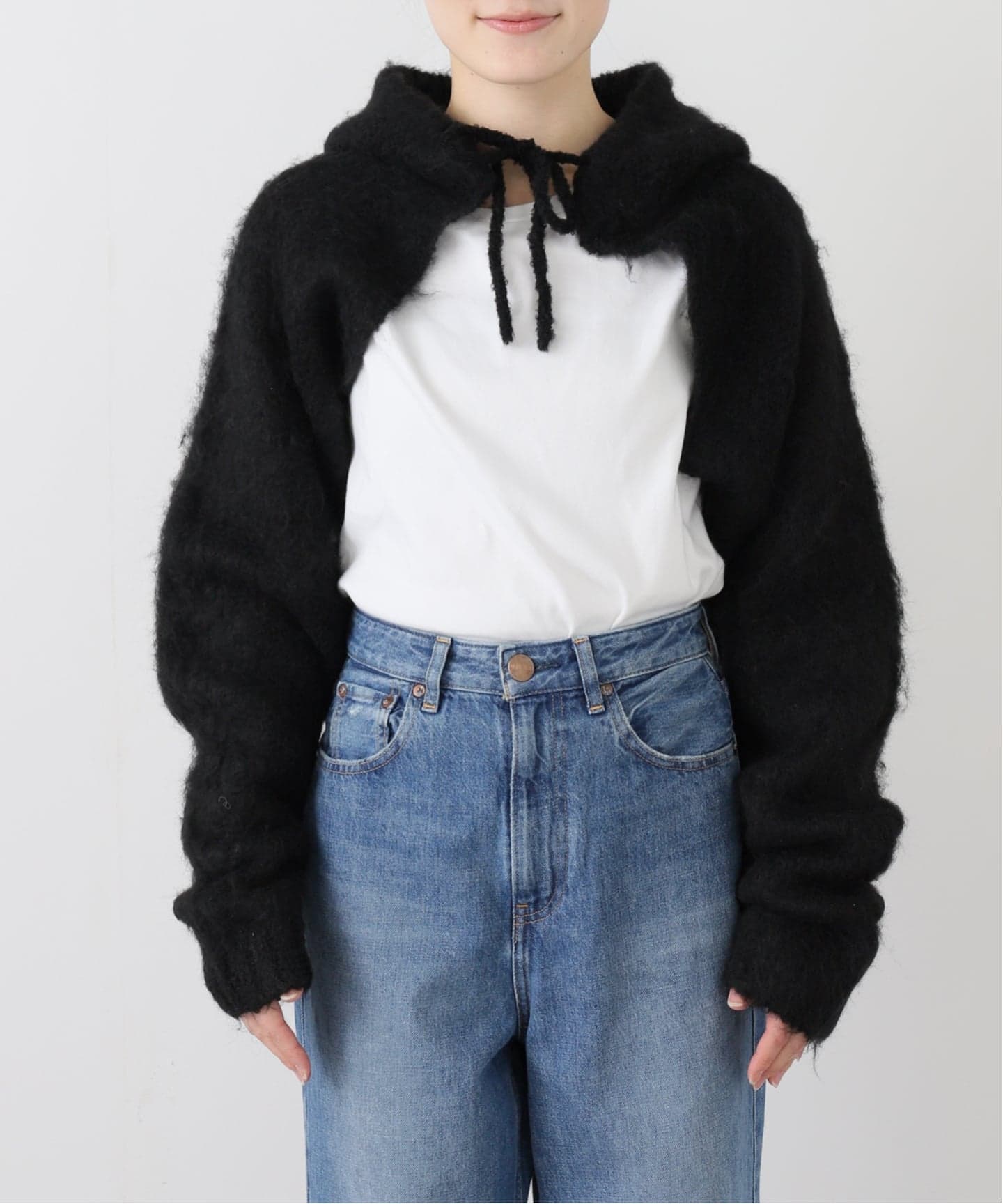 VIAVANDA/ヴィアヴァンダ】2WAY HOODED MUFFLER KNIT（マフラー