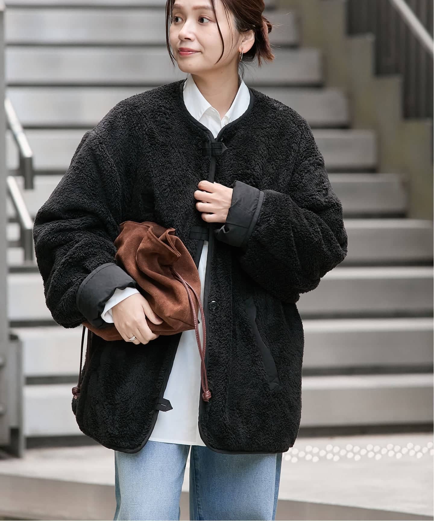 別注【ARMY TWILL/アーミーツイル】Cotton Nylon Reversible（ボア