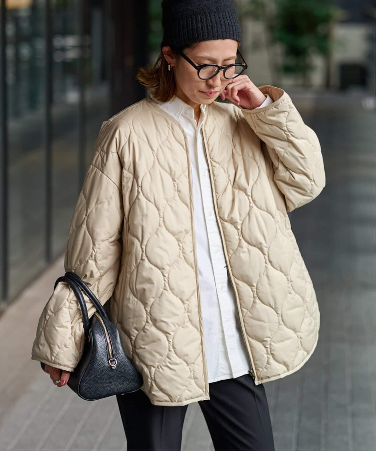 ≪WEB限定 / 追加≫2WAYキルティングブルゾン（中綿・キルティング