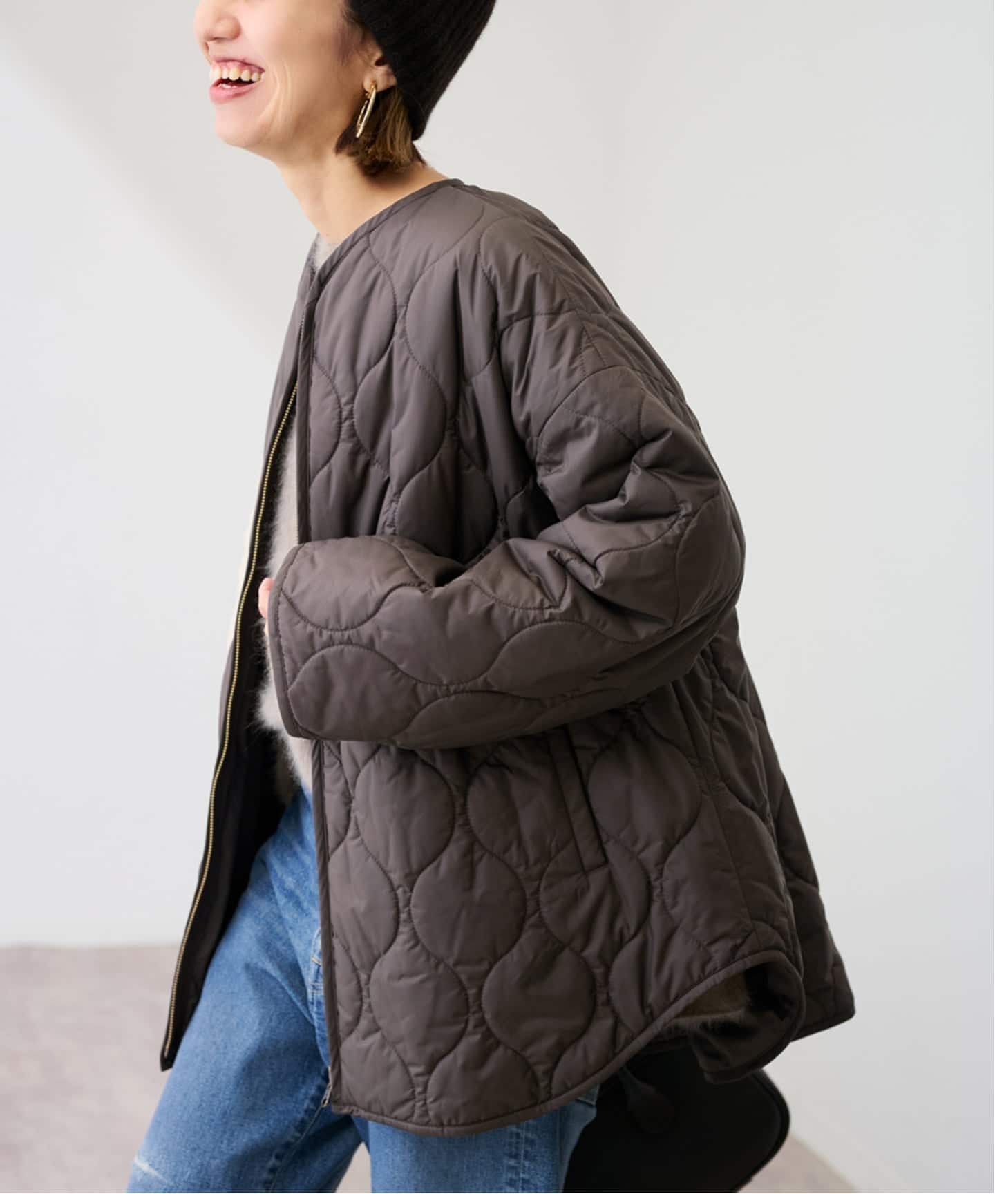 ≪WEB限定 / 追加≫2WAYキルティングブルゾン（中綿・キルティング