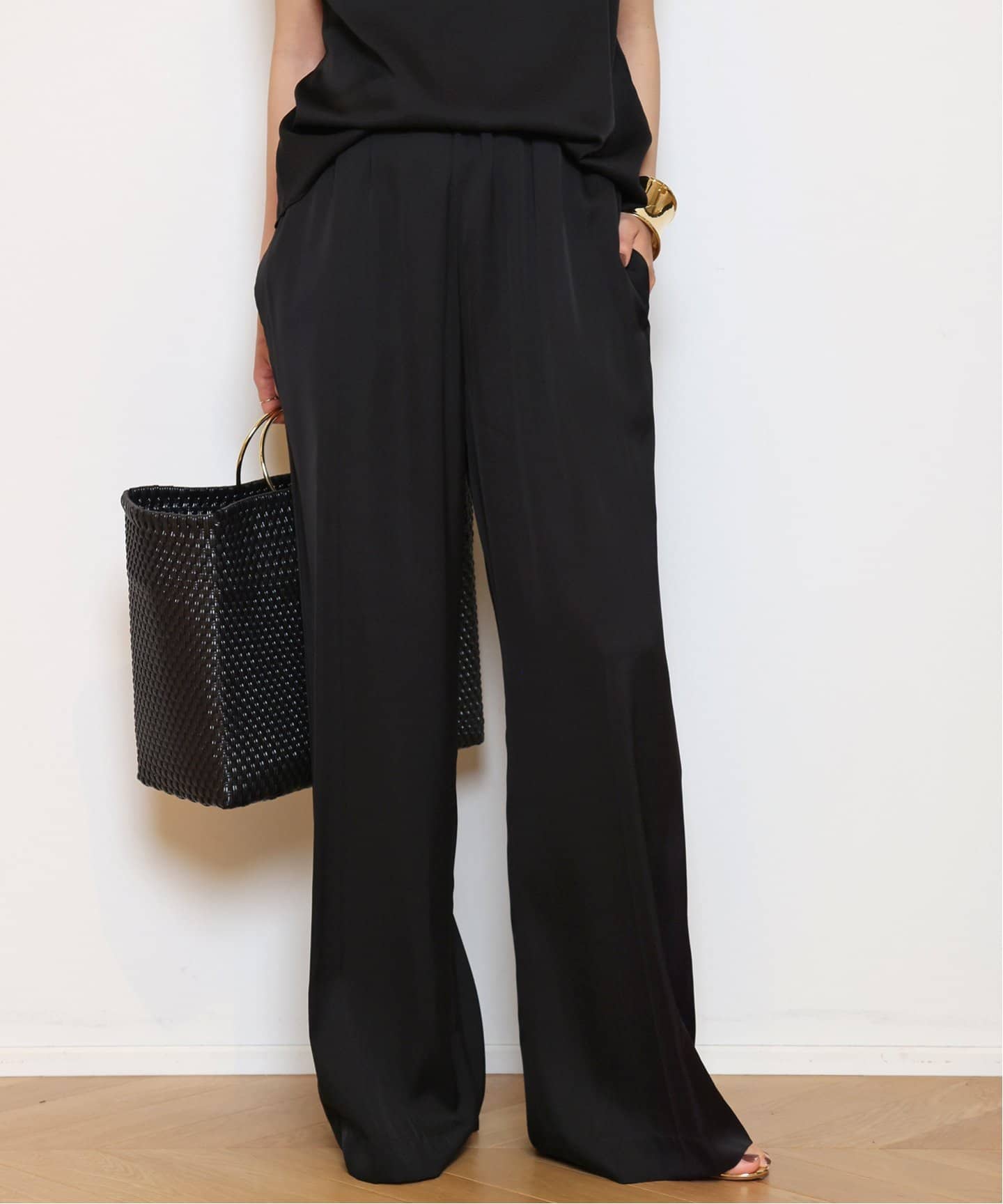 SILK SATIN EASY パンツ（スラックス）｜MUSE de Deuxieme Classe