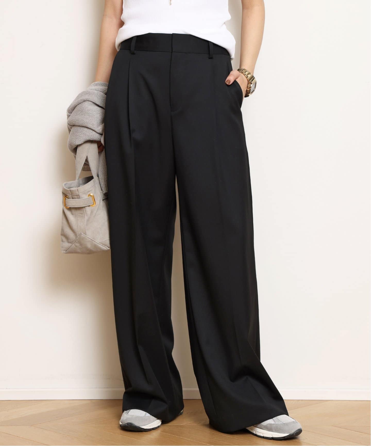 Essential Tuck パンツ（スラックス）｜MUSE de Deuxieme Classe