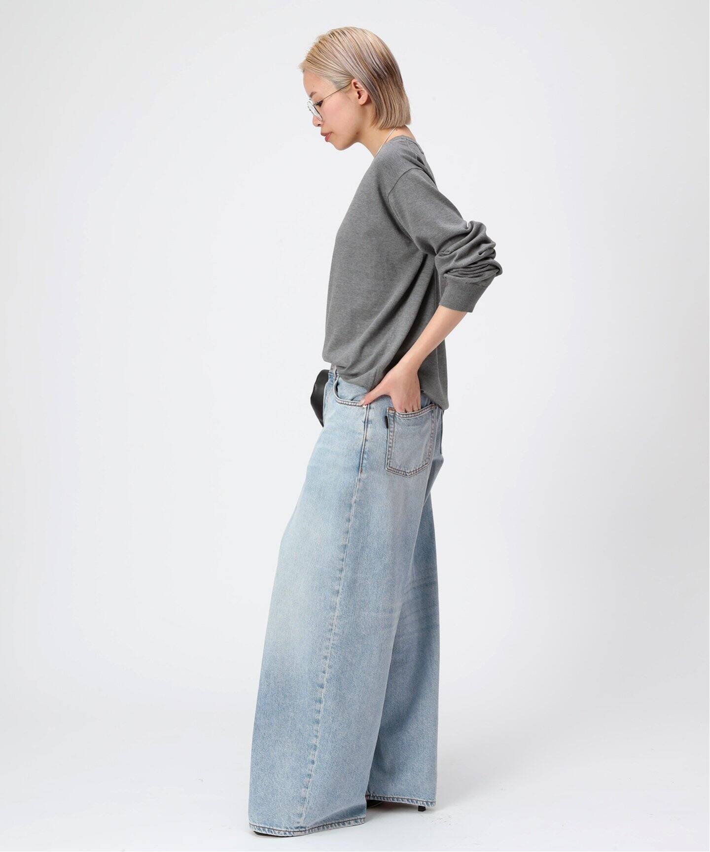 HAIKURE/ハイクル】BETHANY BLUE AQUA denim（スラックス）｜AP STUDIO