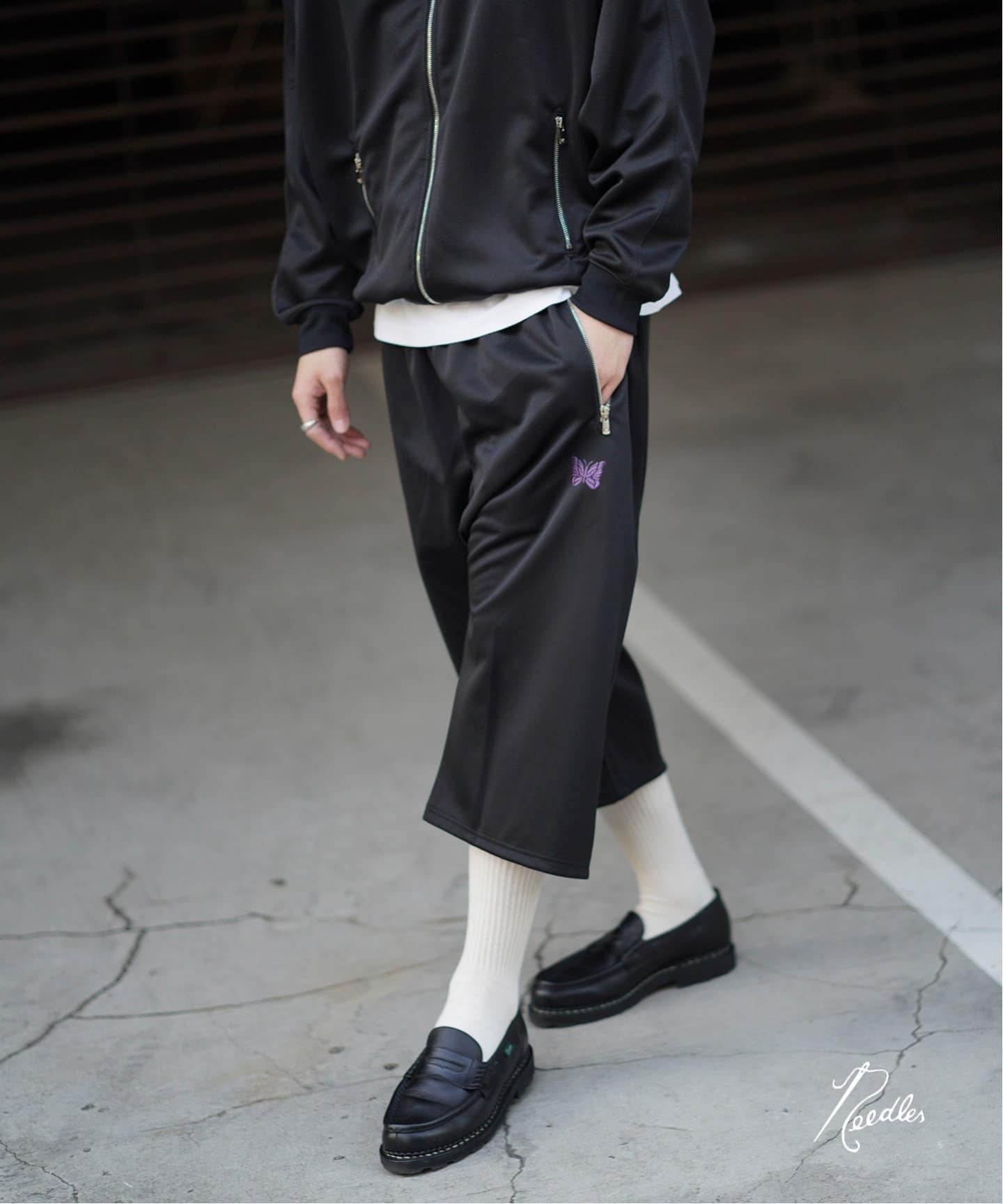 NEEDLES / ニードルズ】Cropped Sarouel Track Pant - Poly Smooth