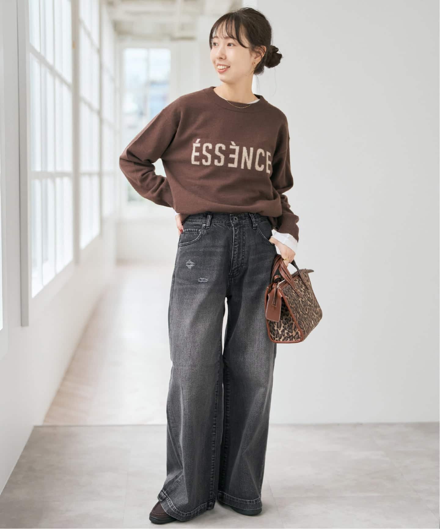 5 1/2 BAGGY DENIM (Black）（デニムパンツ・ジーンズ）｜Spick and