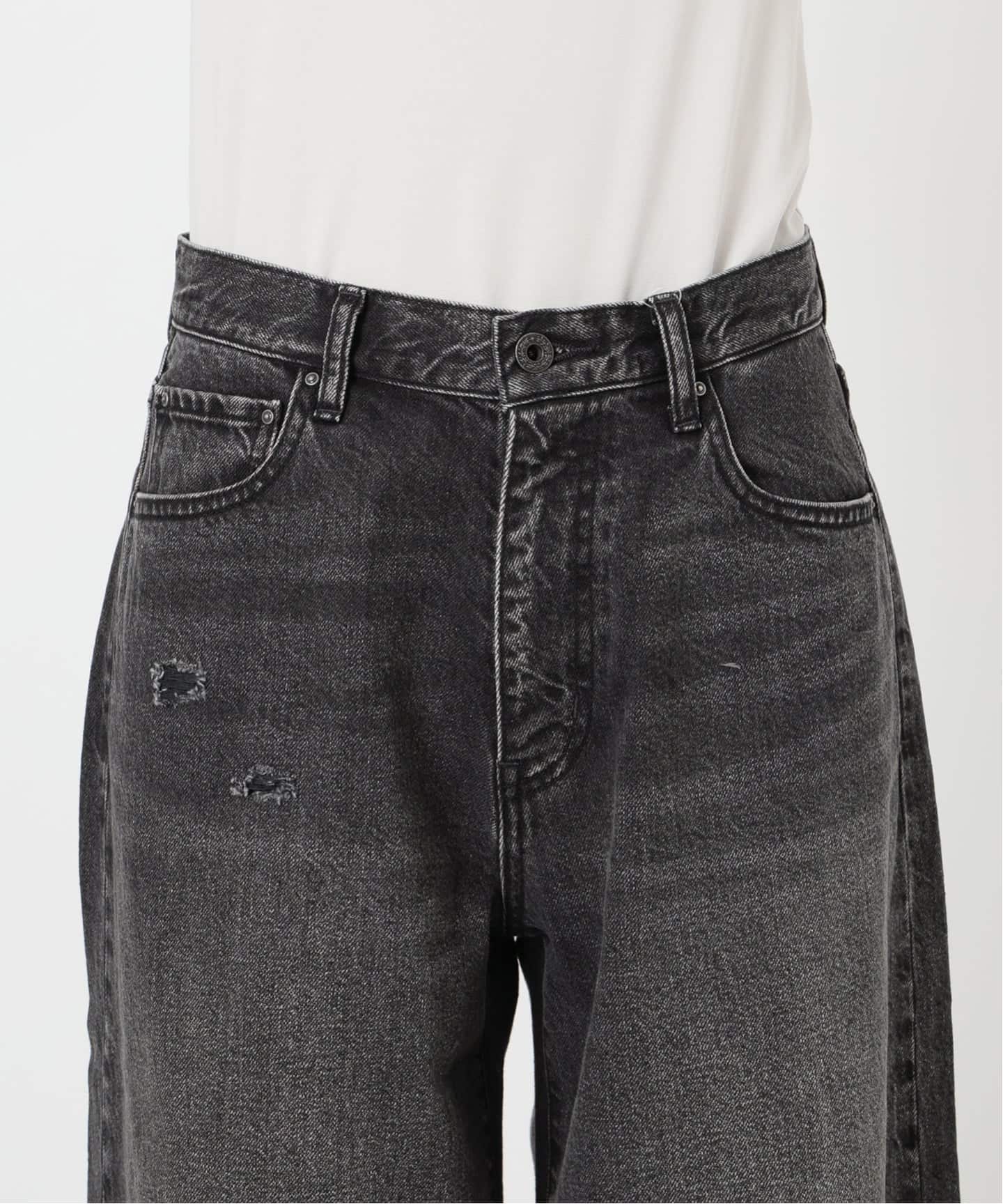 5 1/2 BAGGY DENIM (Black）（デニムパンツ・ジーンズ）｜Spick and