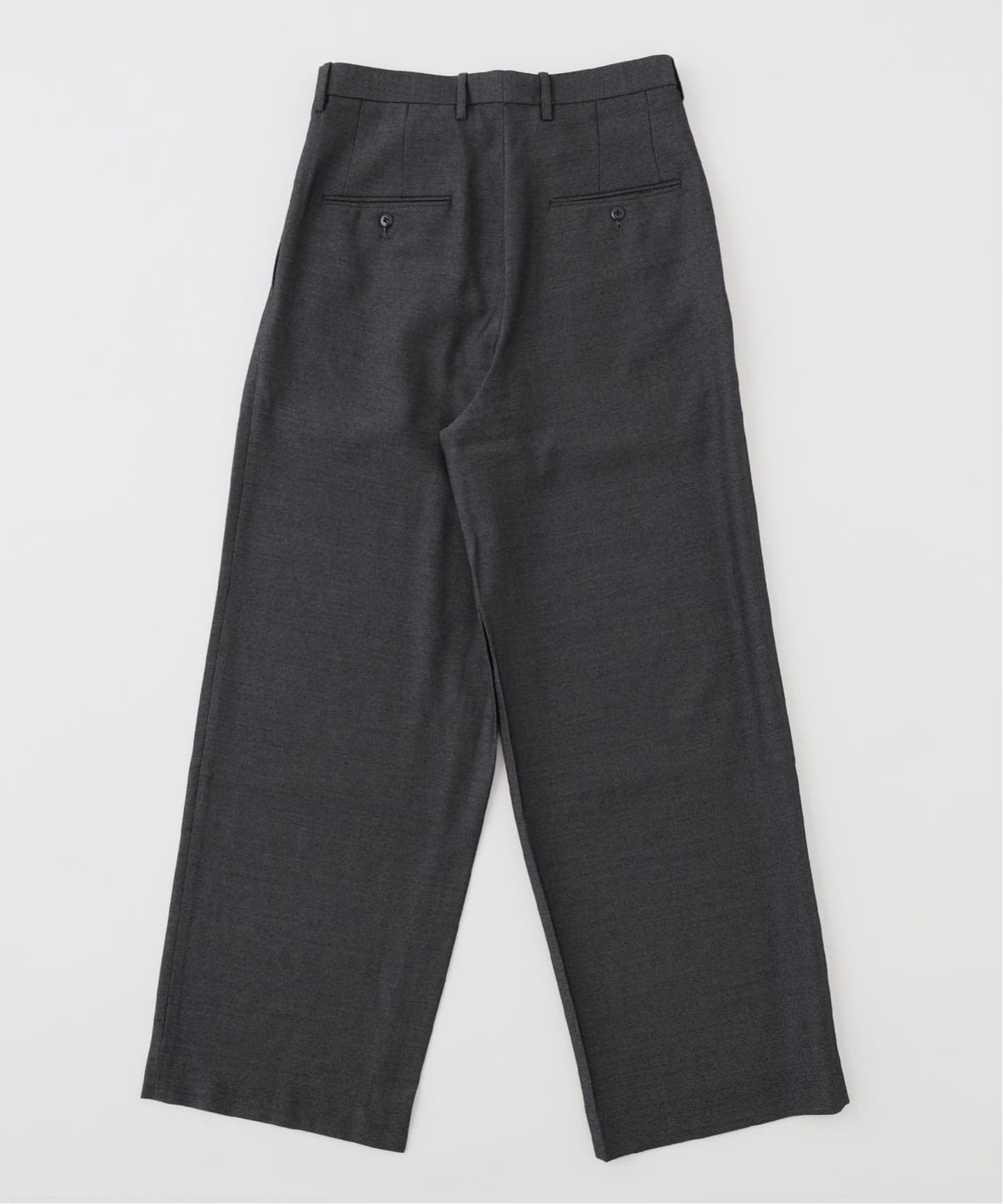 m's braque (エムズ ブラック) TUCK WIDE BUGGY パンツ(ピンヘッド