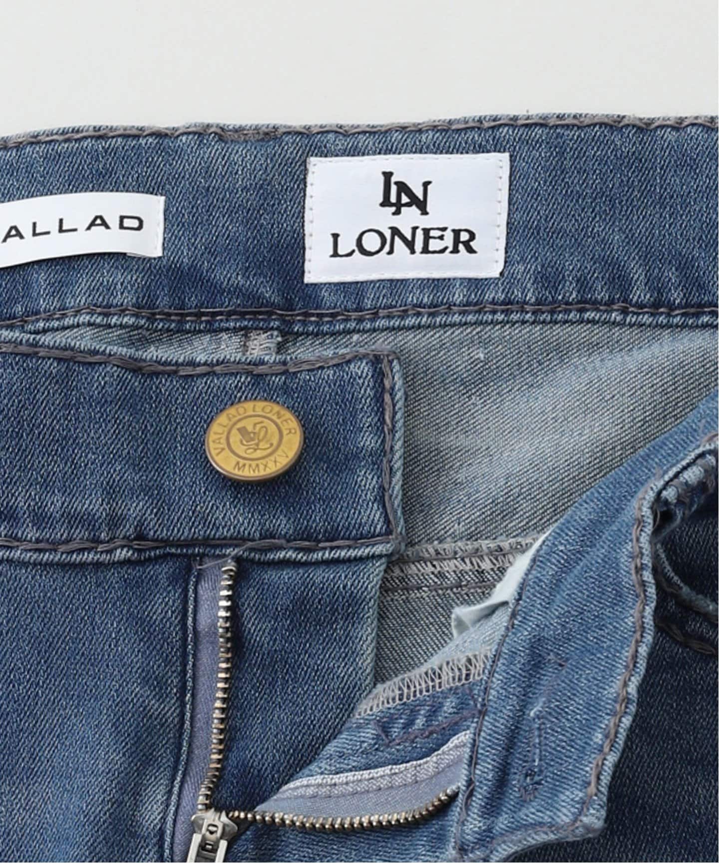 VALLAD / バラッド × LONER】 ファニースティッチ ジーンズ（デニム