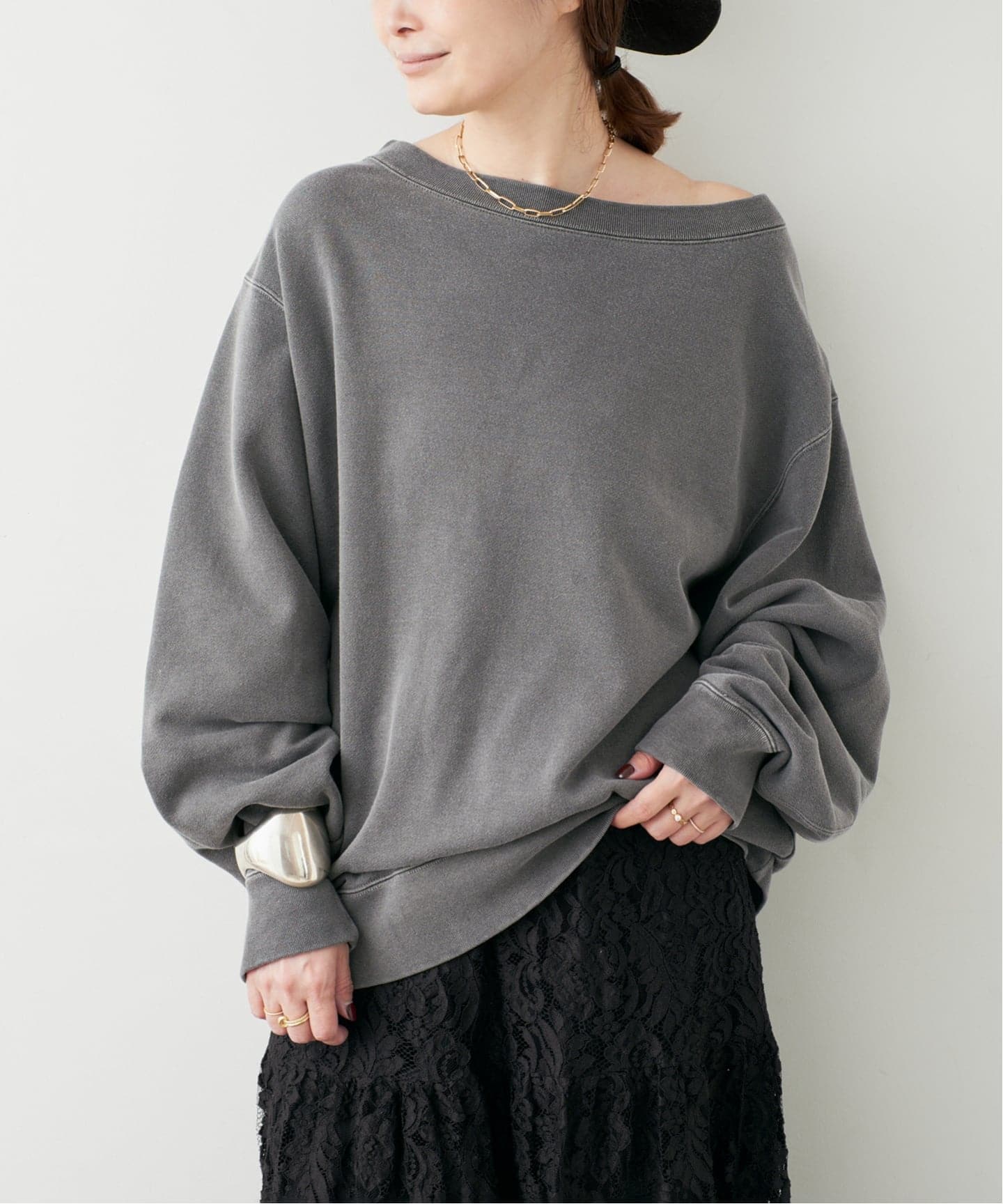 Vintage Off Shoulder プルオーバー（スウェット）｜Deuxieme Classe