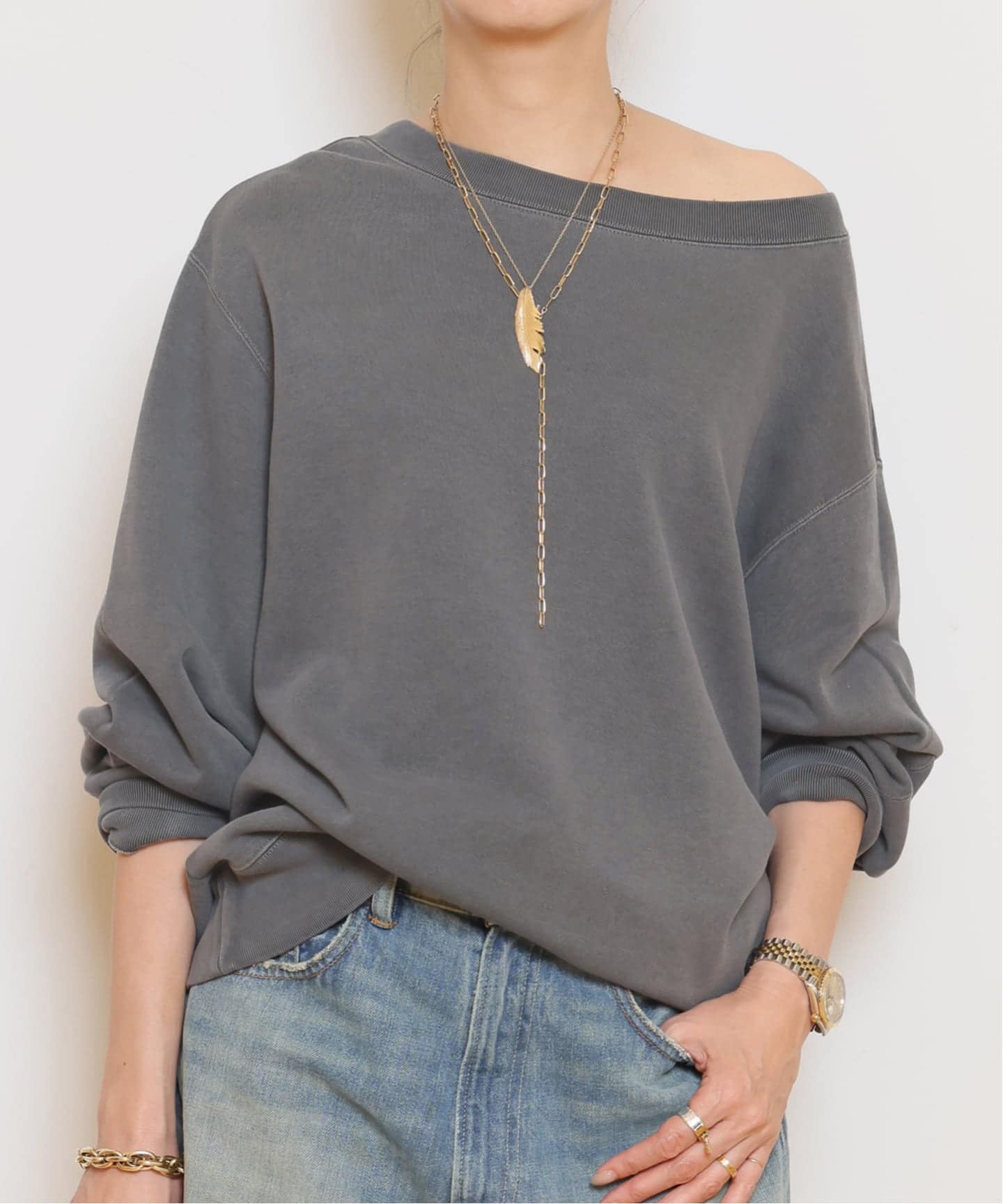 Vintage Off Shoulder プルオーバー（Tシャツ／カットソー）｜MUSE de