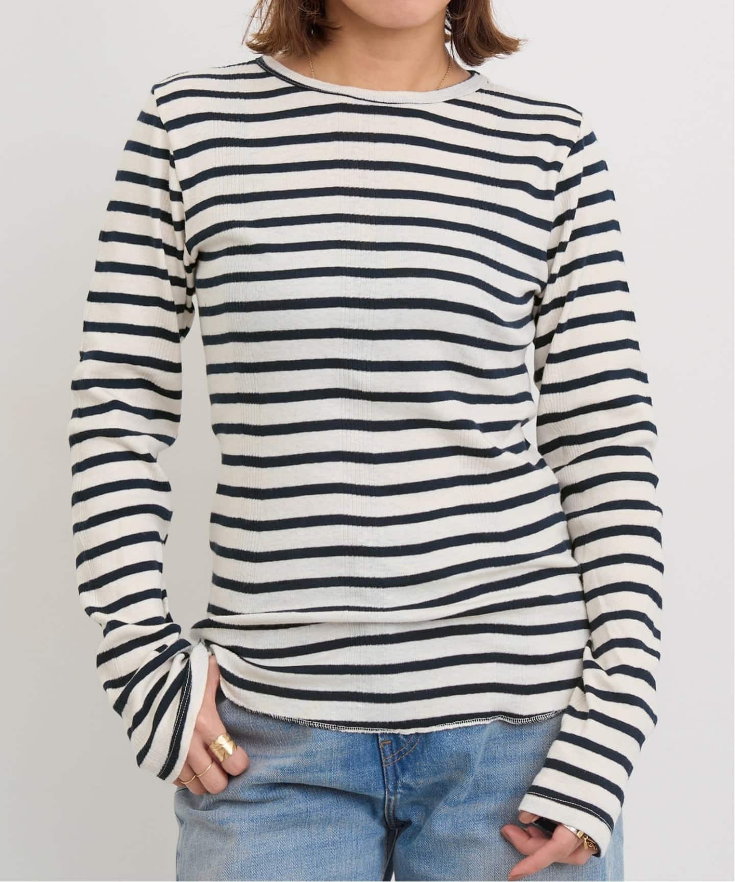 GOOD GRIEF!/グッド グリーフ】 Border Long Sleeve Tee（Tシャツ