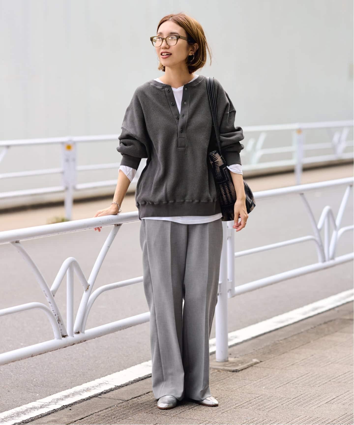 ≪WEB限定 / 追加≫ワッフルヘンリープルオーバー（Tシャツ