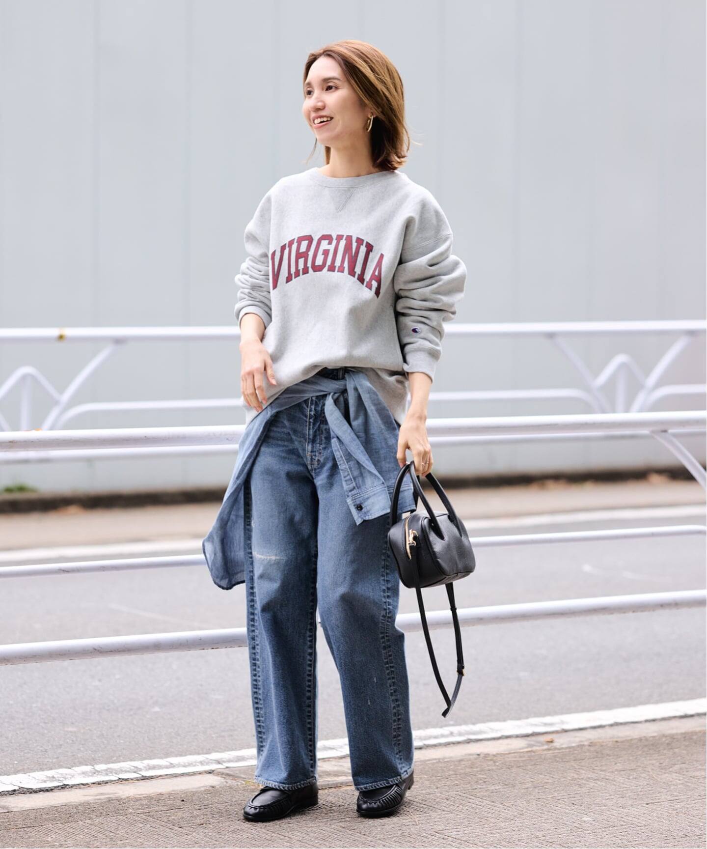 Champion 別注リバースウィーブ ロゴスウェットポケットプルオーバー