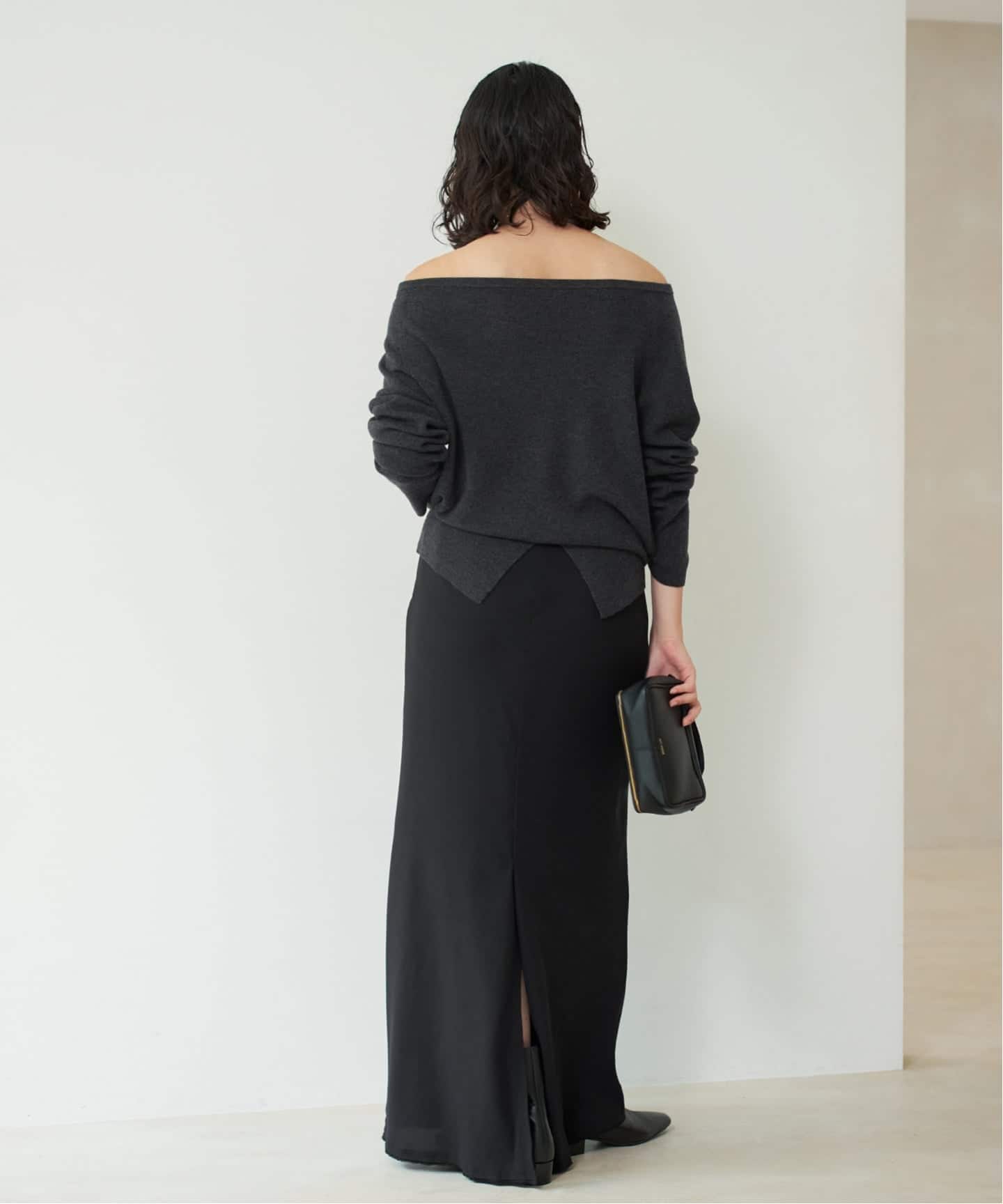 追加》Off shoulder slit ニット 3（ニット／セーター）｜Plage