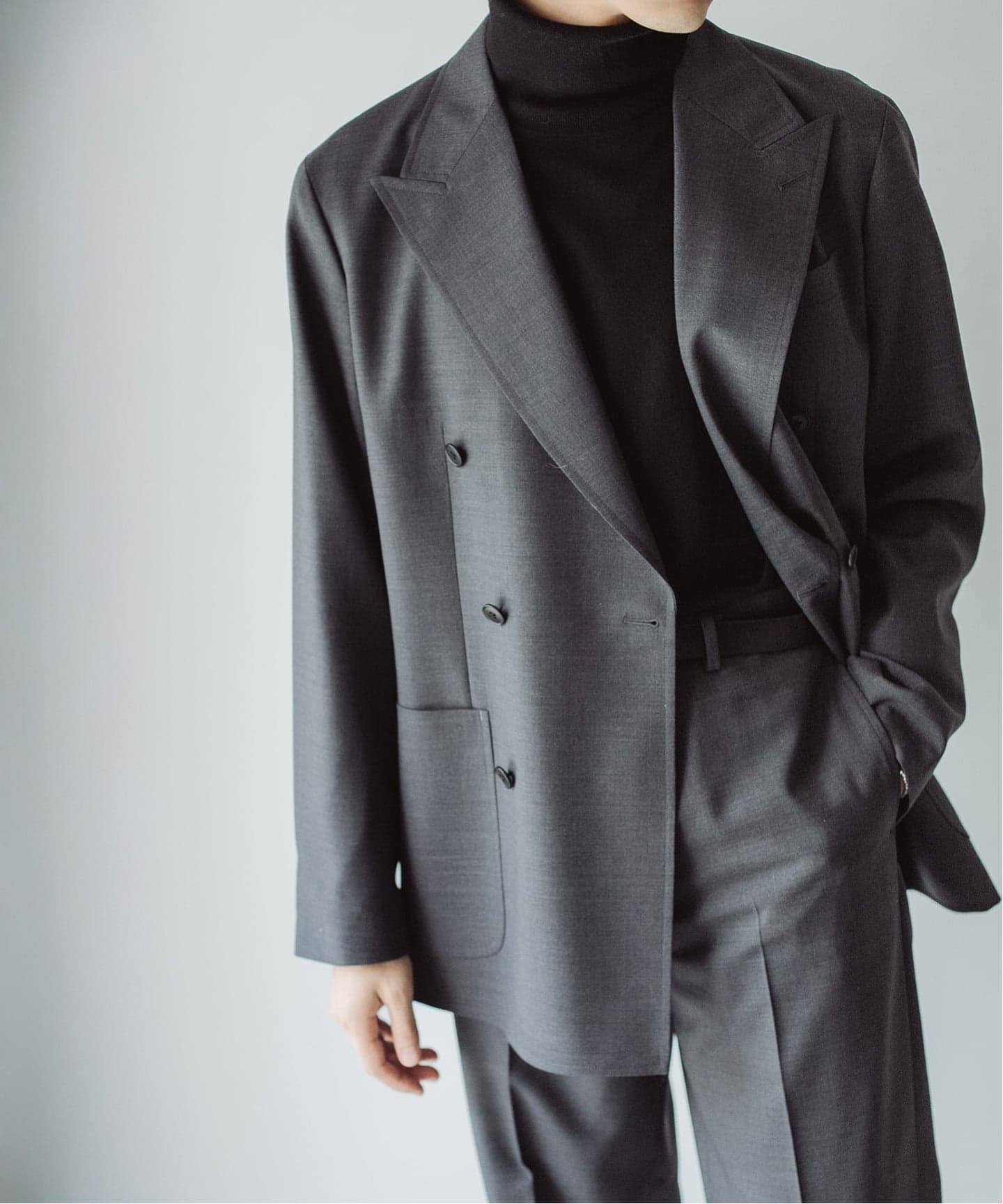 LE / エルイー】WOOL DOUBLE JK【セットアップ着用可】（テーラード