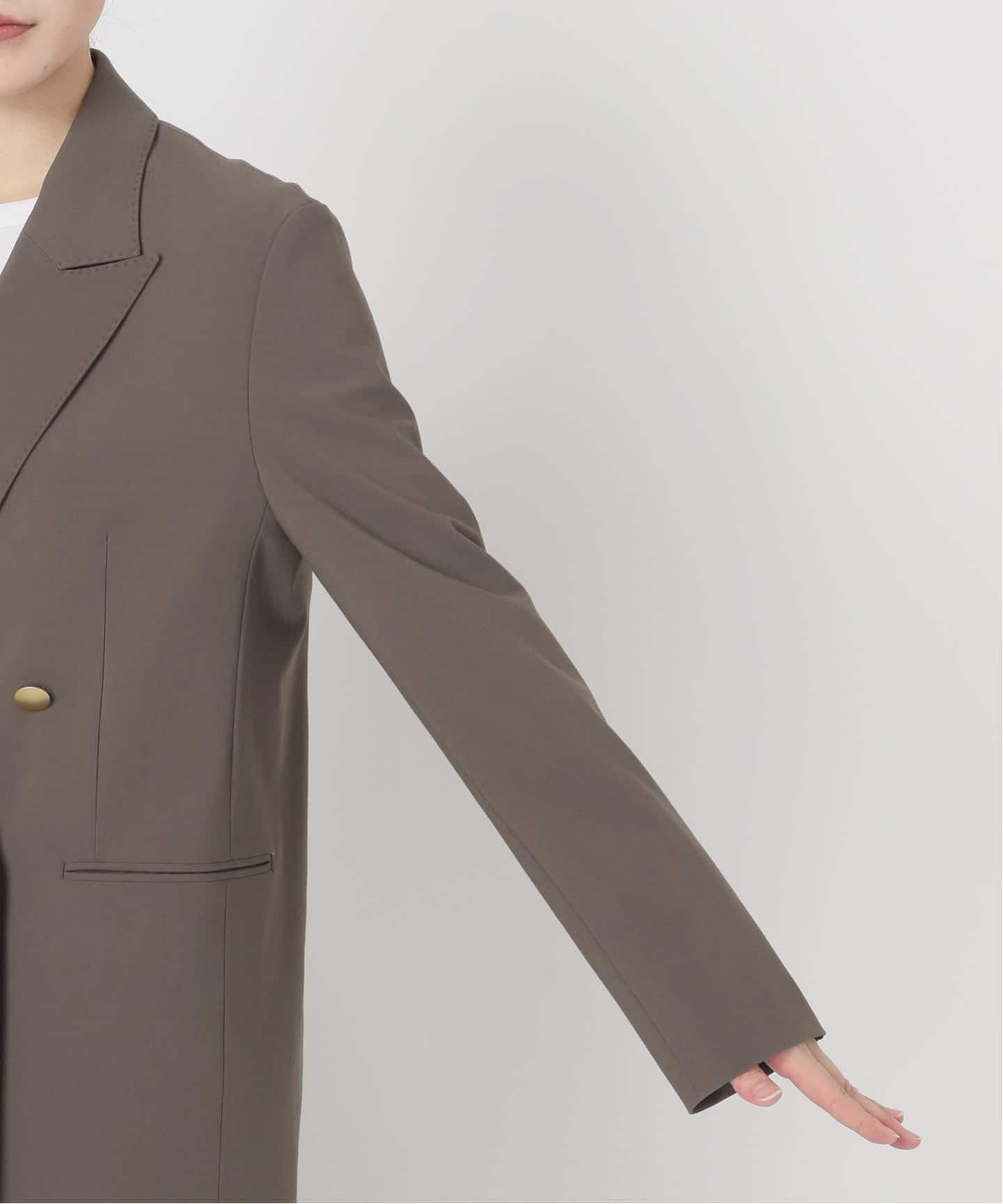 新色有り / 追加》プレーンウィーブダブルブレストジャケット