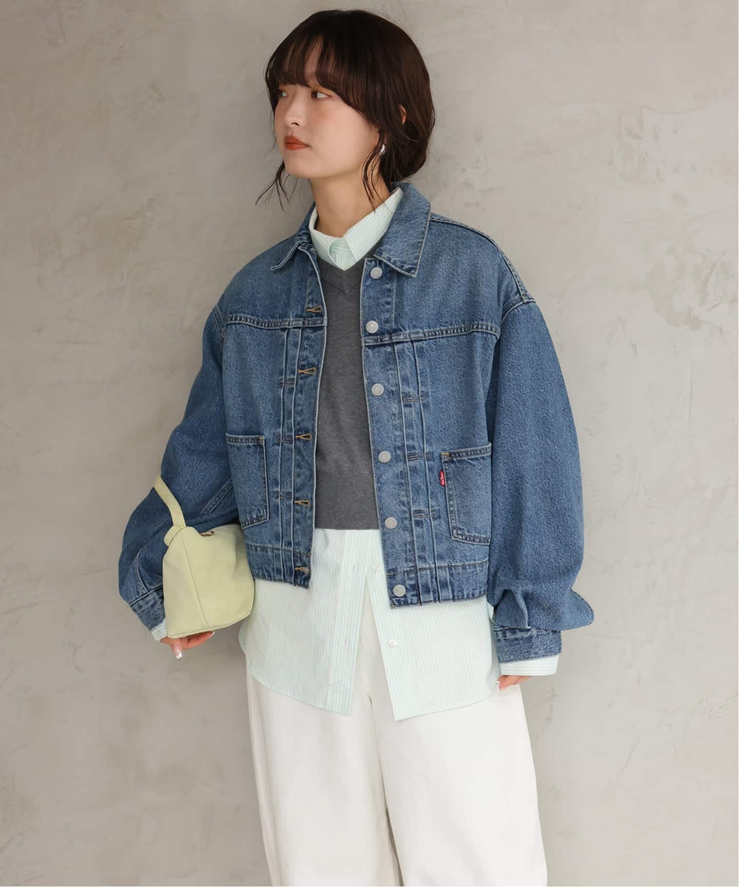 追加》Levi's/リーバイス SLOBE別注 BALLOON SLEEVE TRACKER デニム