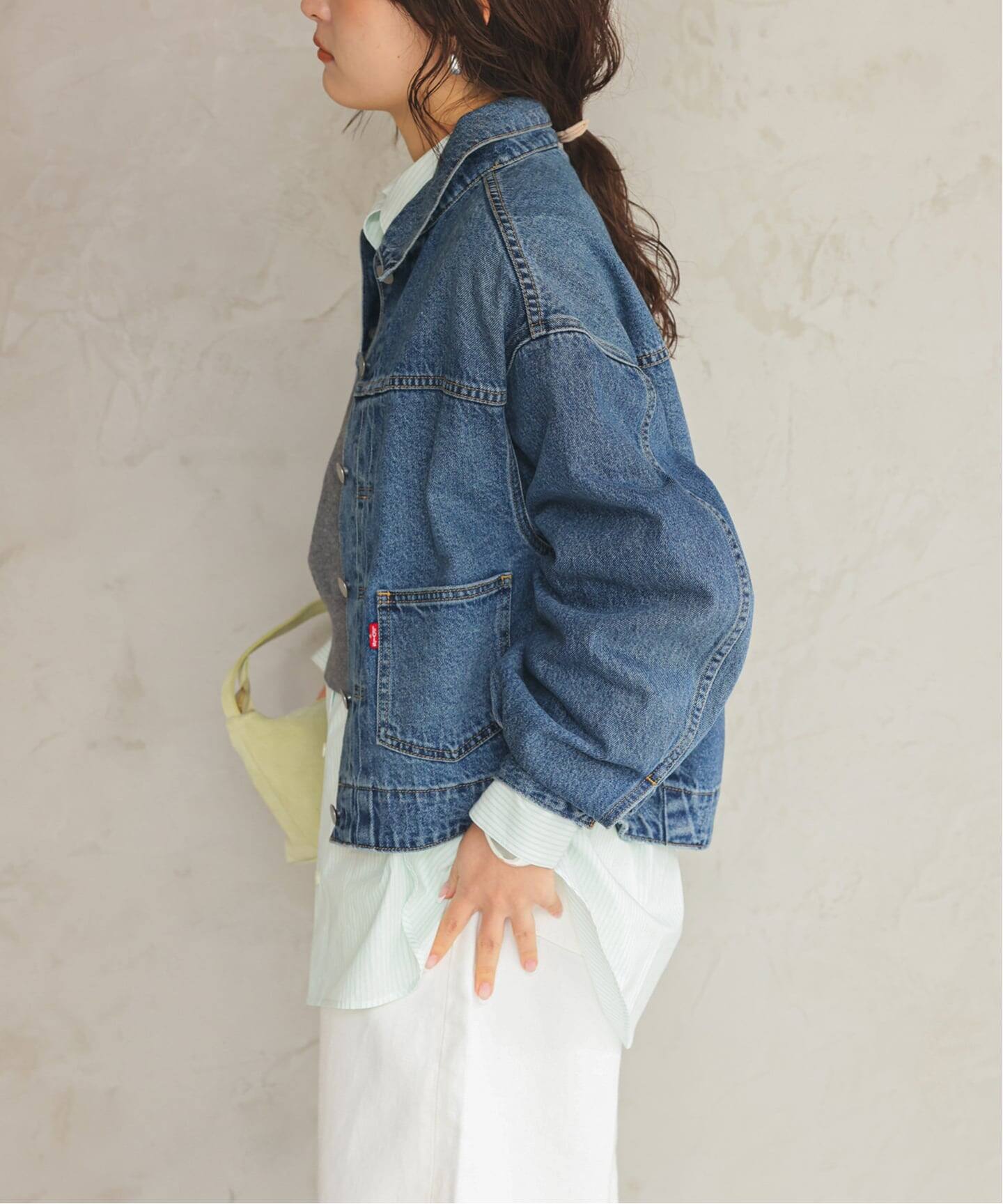 追加》Levi's/リーバイス SLOBE別注 BALLOON SLEEVE TRACKER デニム