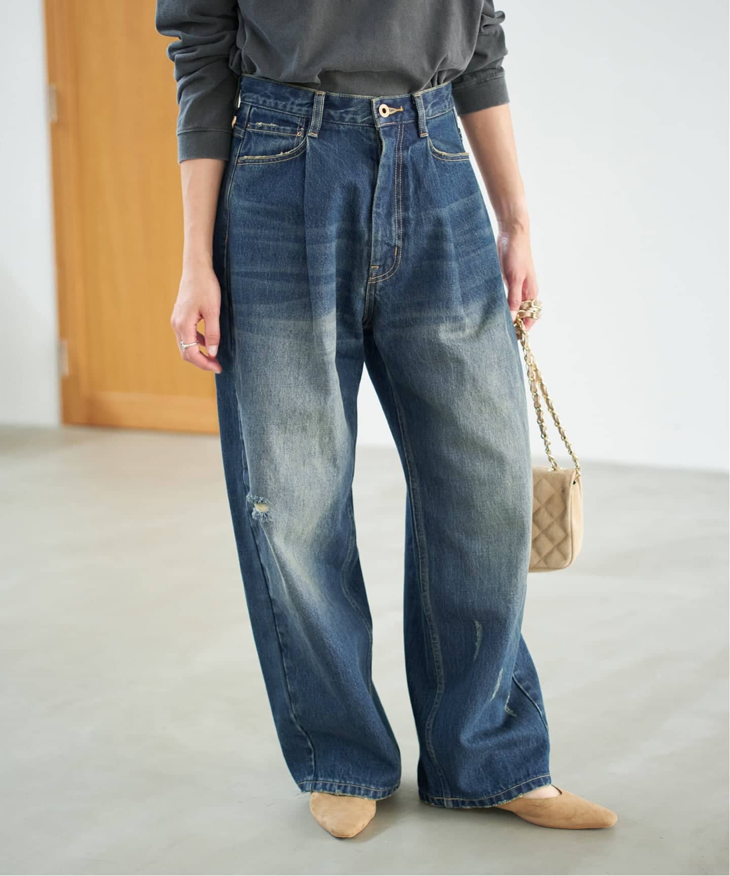 WEB限定サイズ有り / 追加予約》5 1/2 TUCKBARREL DENIM（デニムパンツ