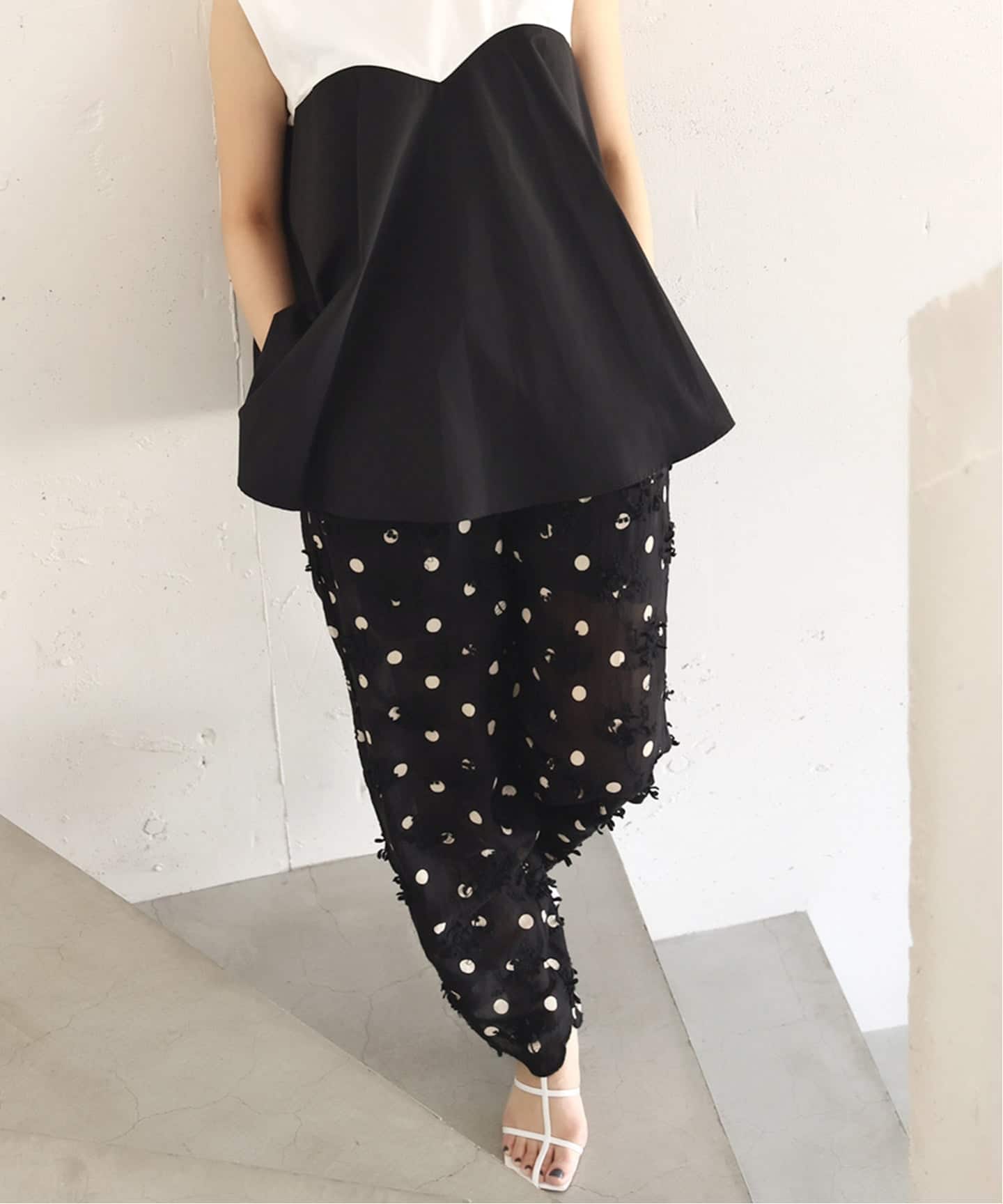 追加予約》crinkle crinkle crinkle 3D embroidery dot pants（その他