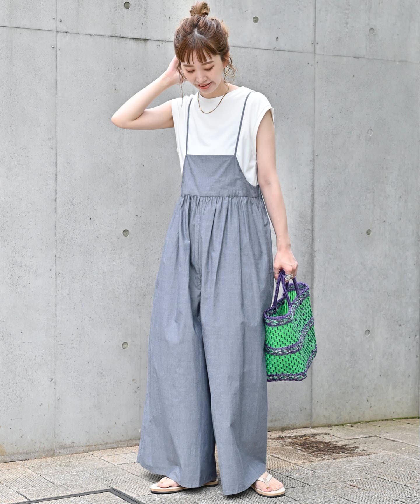 Tシャツ付きサロペット（サロペット／オーバーオール）｜B.C STOCK