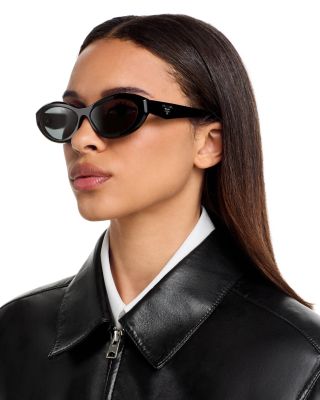 Prada Symbole Oval Sunglasses, 56mm | Bloomingdale's