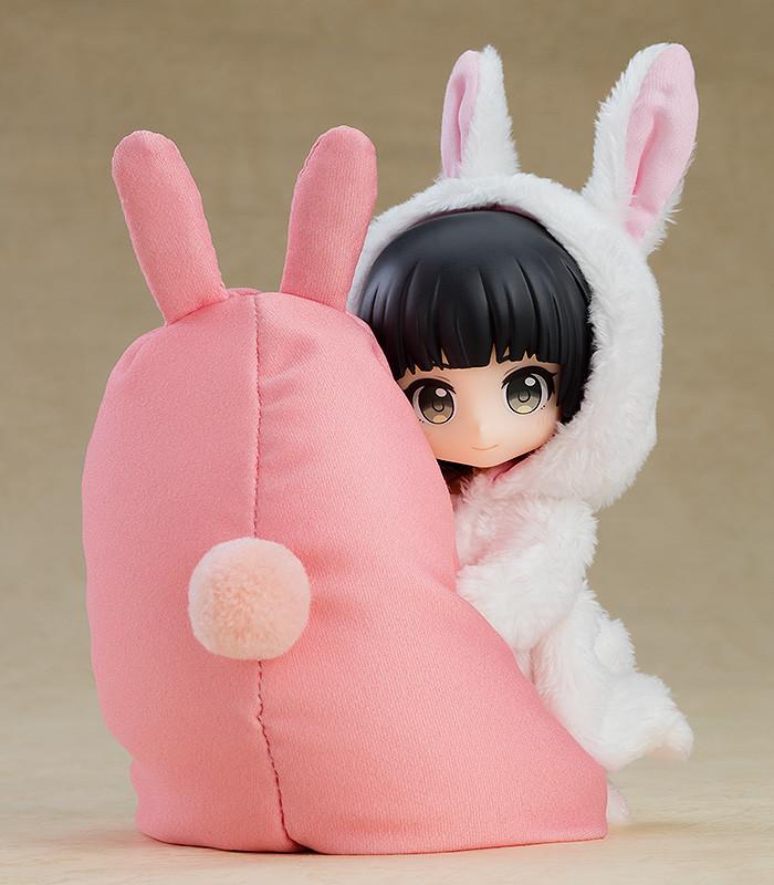 ねんどろいどもあ くつろぎビーズクッション うさぎ ピンク/パープル